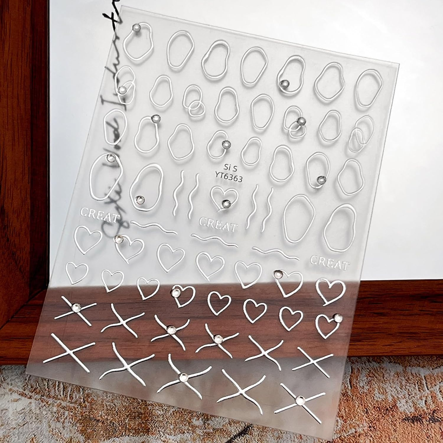 Nail Art Stickers Decals Stripe Line Nail Decals Self Adhesive Wave Nail Art Stickers for Women Girls DIY Nail Art Decorations Supplies (Black)