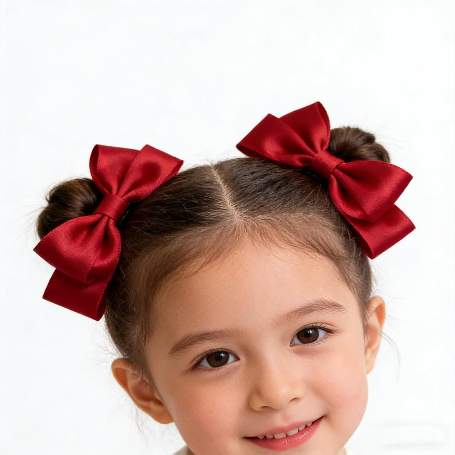 Pack of 2 Red Bow Hair Clips, Bows Hair Clip with Non-Slip Crocodile Clip, Cute Red Hair Bow, Retro Fashion Hair Bow, Red, for Women, Girls, Toddlers, Children image number 6