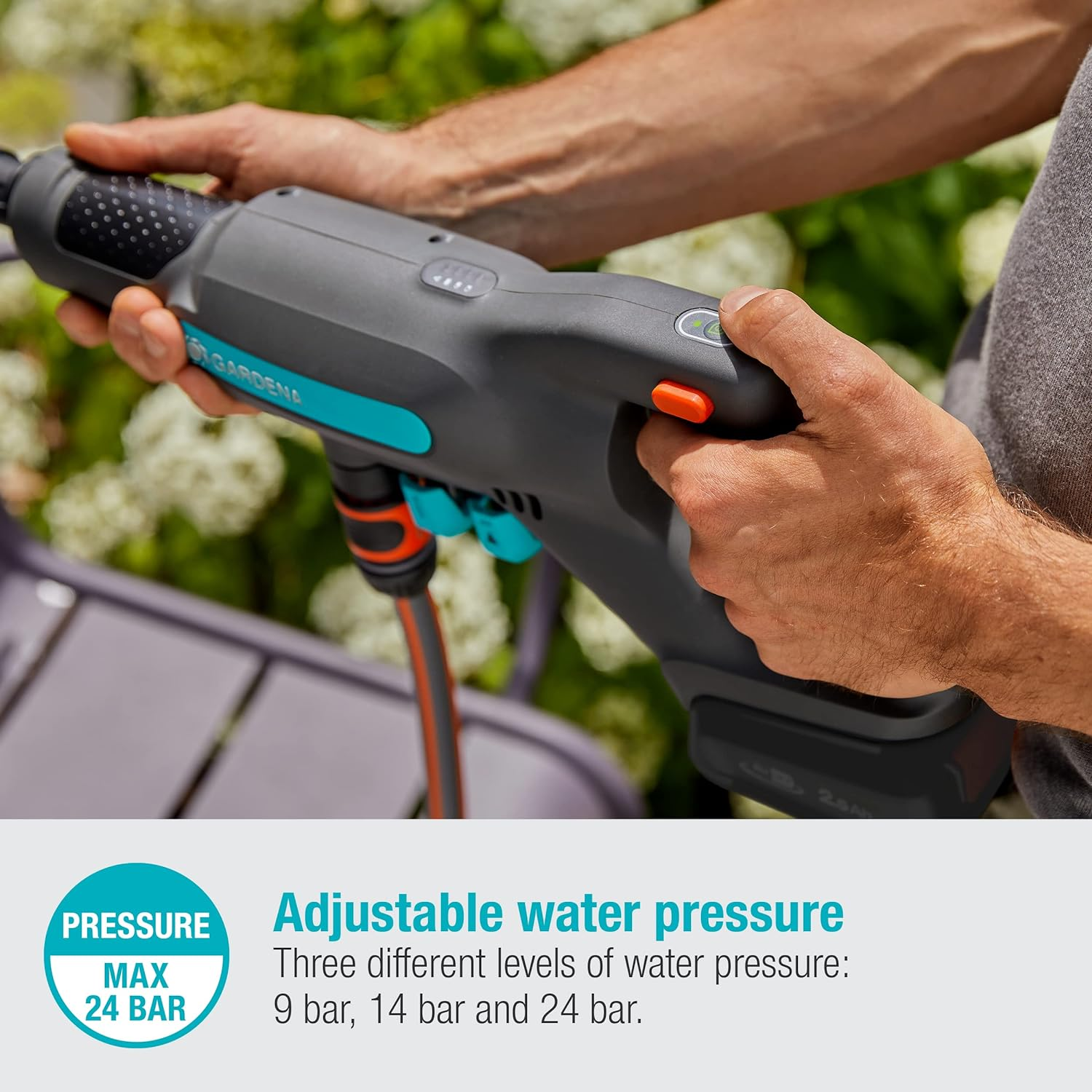 Gardena Battery Pressure Washer Aquaclean 24/18V P4A Skin - Tool Only image number 5