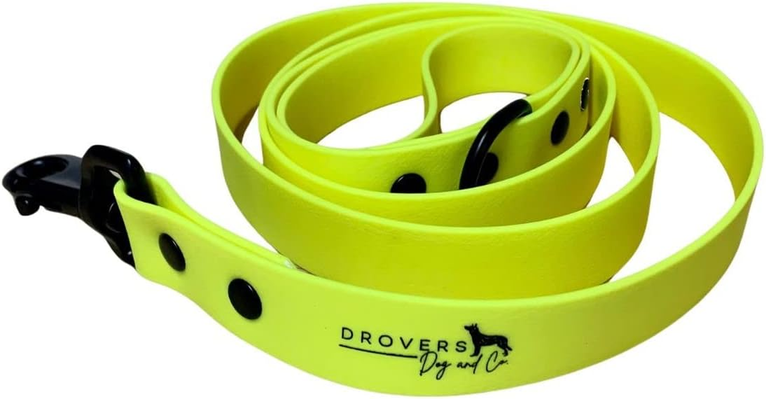Drovers Dog and Co Super Tuff Dog Lead - Stink Proof - Easy Clean - Extra Strong (Yellow) image number 1