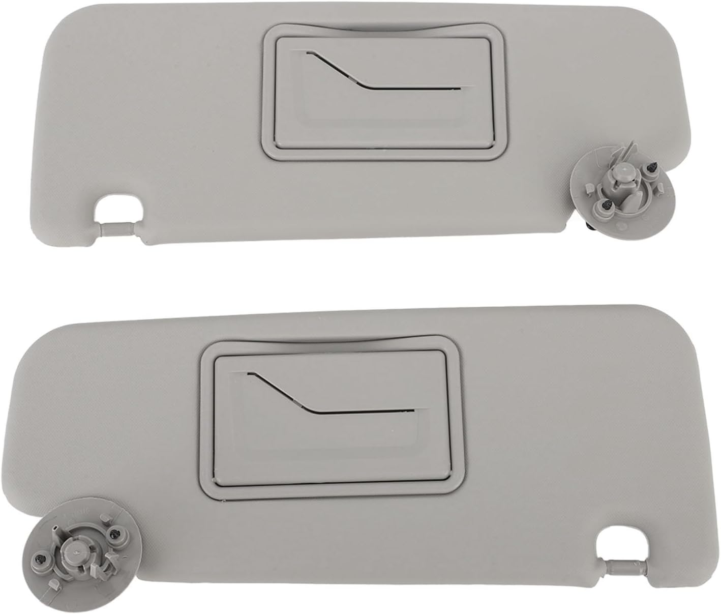 Sun Visor for Sonic Aveo 2012-2020, 1 Pair Left & Right Sun Visor with Mirror, Passenger and Driver Sides, Sunvisor Replaces, Sunroof Car Sun Visor for Sonic Aveo, Grey image number 3