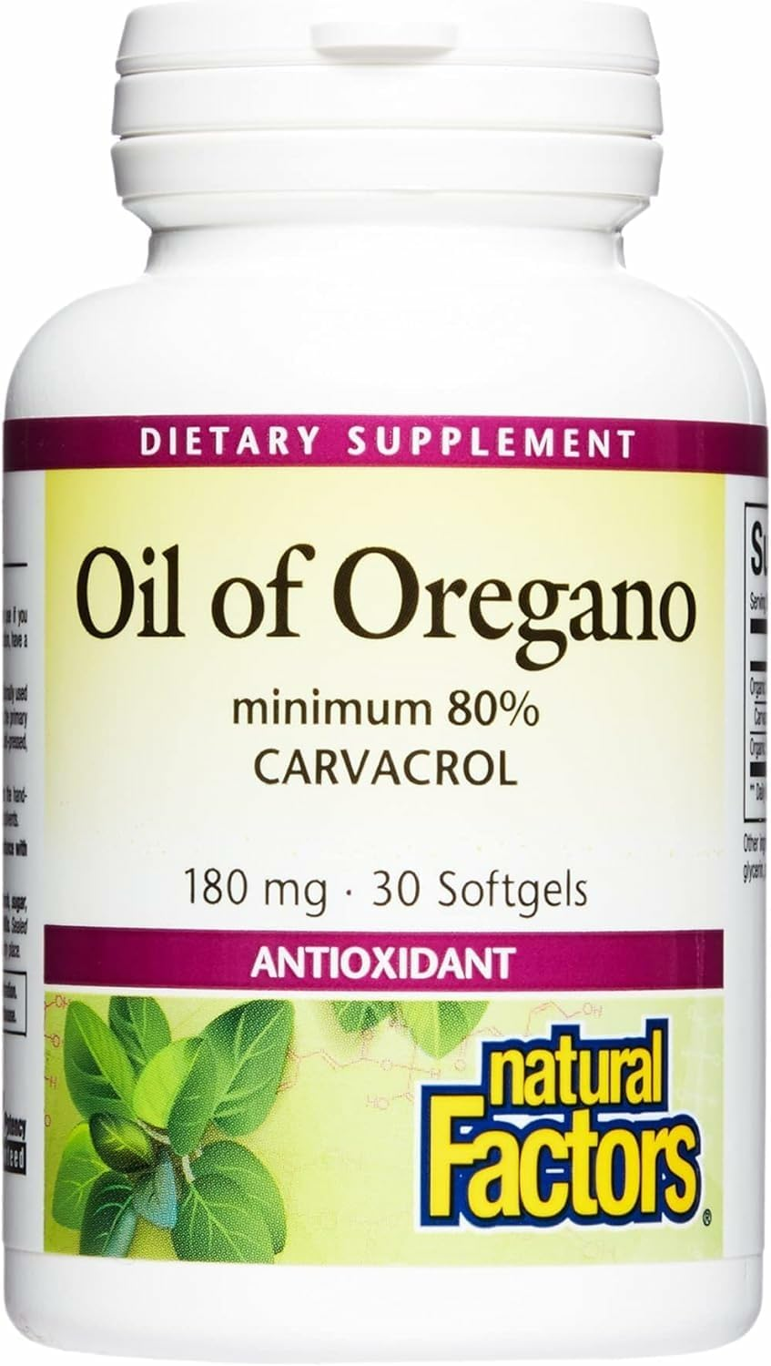 Natural Factors Organic Oil of Oregano, 180 Mg, 30 Softgels image number 2