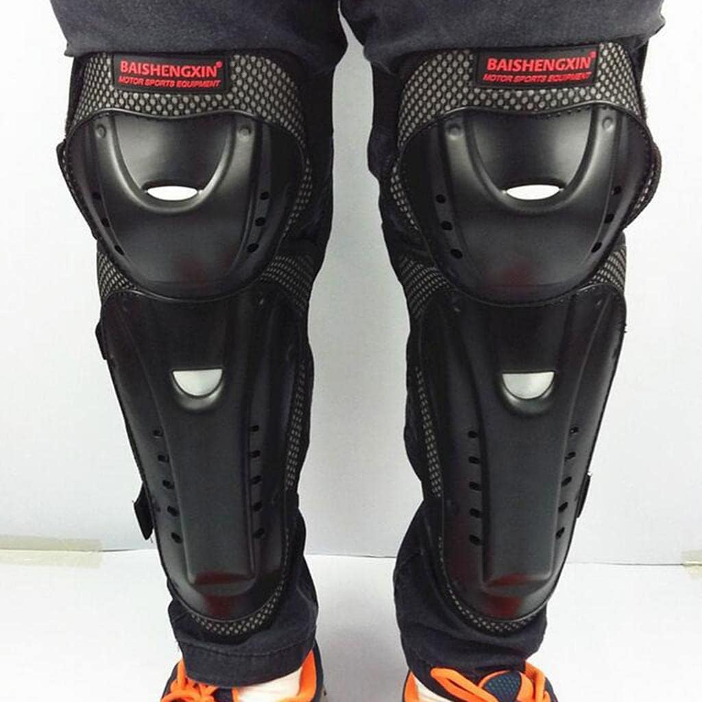 1 Set Motorcycle Protective Elbow and Knee Pads Guard Black image number 5