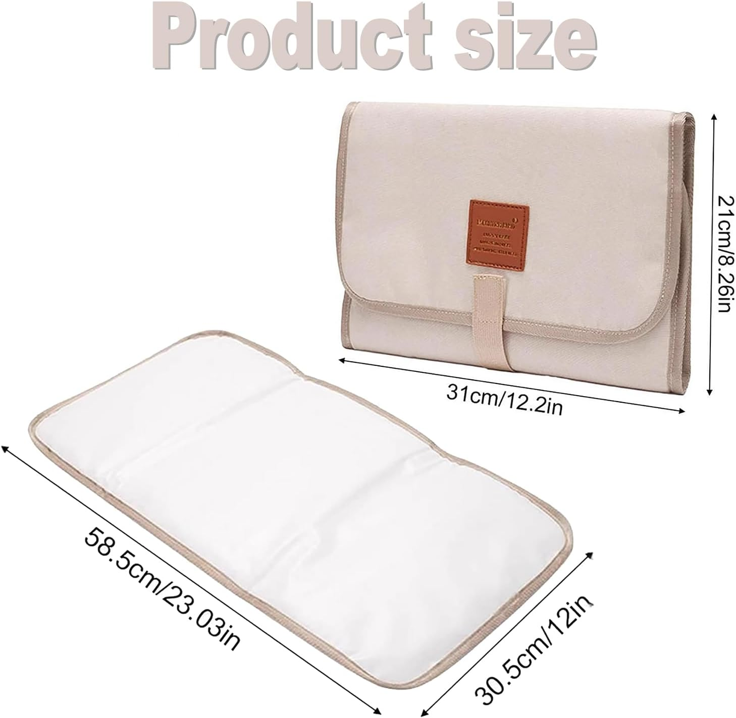 Wzenclave Changing Waterproof, Baby Pad for Foldable Travel, Portable Change Mat for Washable, Wipeable, Nappy Change Mat for Home Tra image number 4