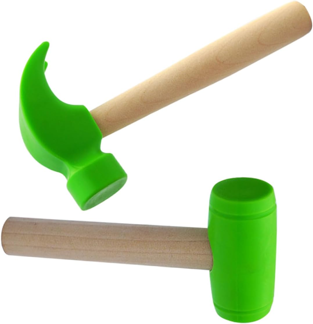 ERINGOGO 2Pcs Small Toyhammer Boys and Girls Hammer Child Toddler Toys Mallet Toy Play Mallet Detailed Craftsmanship for Long-Time Use image number 1