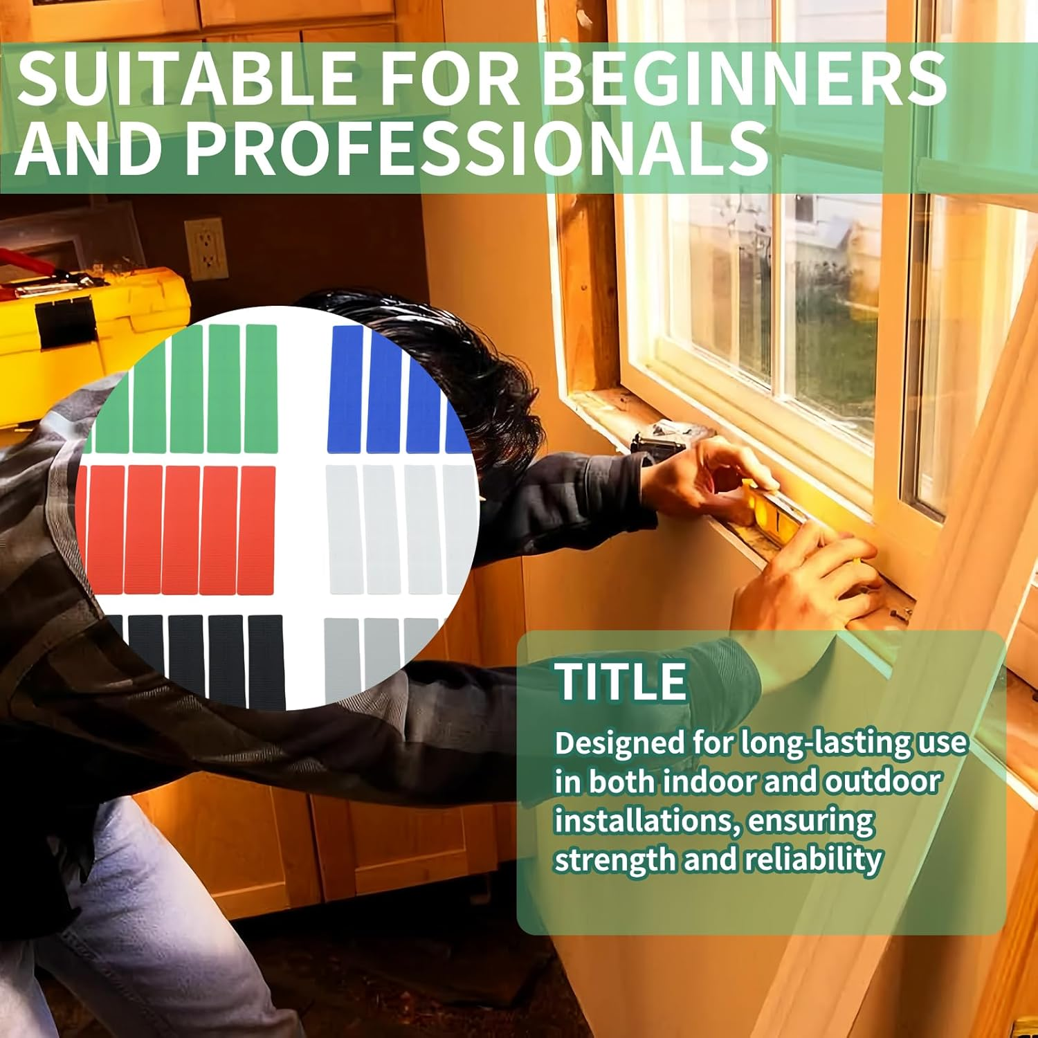 42 Pcs Shims Spacers Packers Plastic Packers, Mixed Pack 28Mm X 100Mm Flat Plastic Glazing Packers (1-6Mm) Shim Spacers for DIY, Home Improvement, Window image number 2