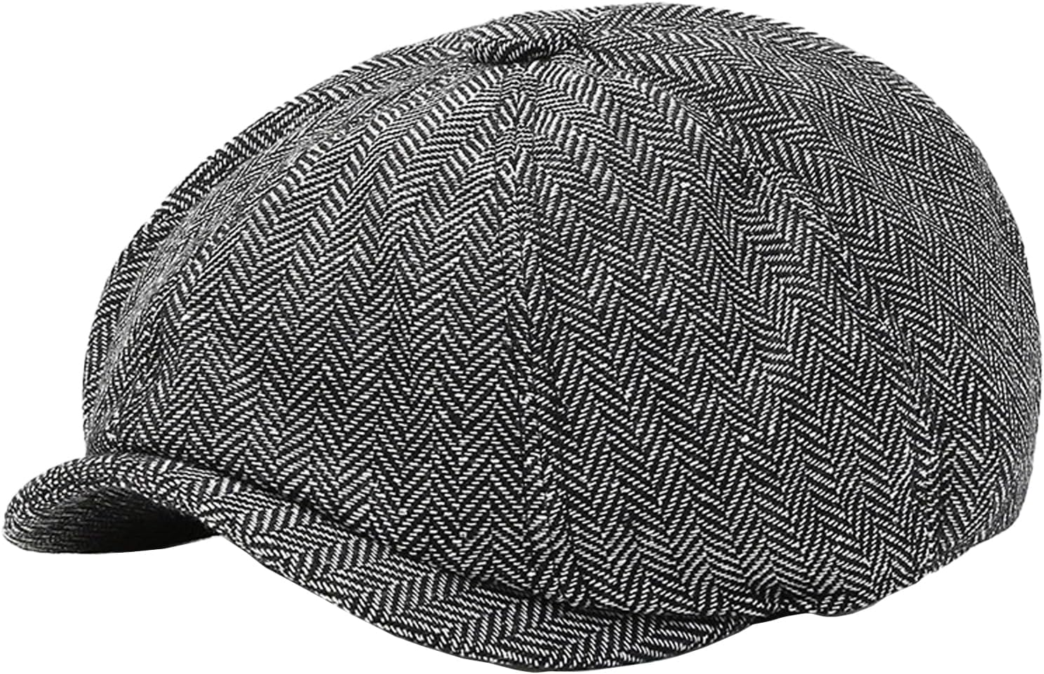 Unisex Parent-Child Beret Cap Tweed Flat Cap Octagonal Newsboy Gatsby Peaked Cap