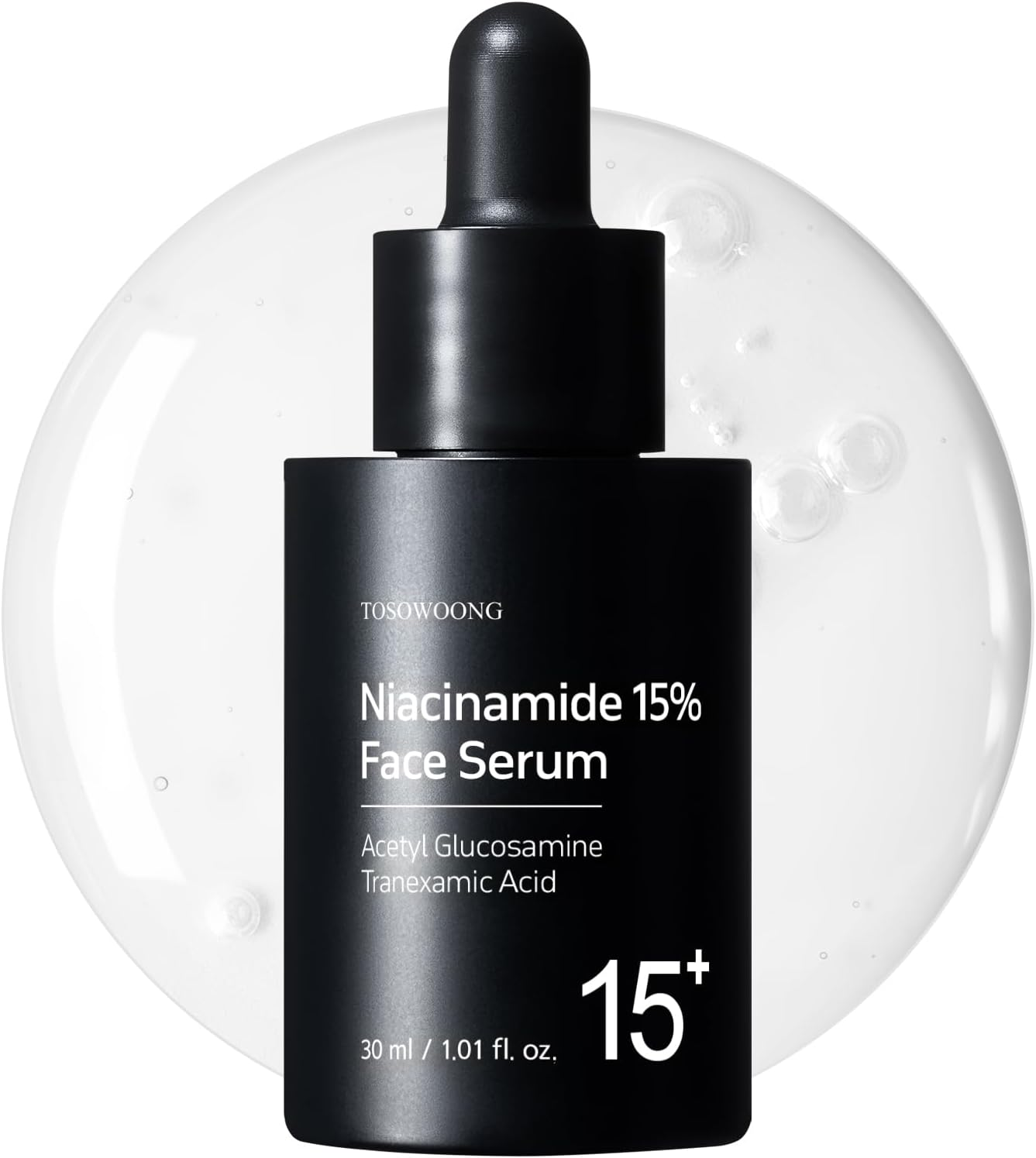 TOSOWOONG Niacinamide 15% Face Serum, 150,100Ppm Niacinamide, Tranexamic Acid, Dark Spot Corrector, Glass Skin, Radiant Complexion, Pore Minimizer, Even Skin Tone, Korean Skin Care, 30Ml, 1.01 Fl.Oz. image number 3