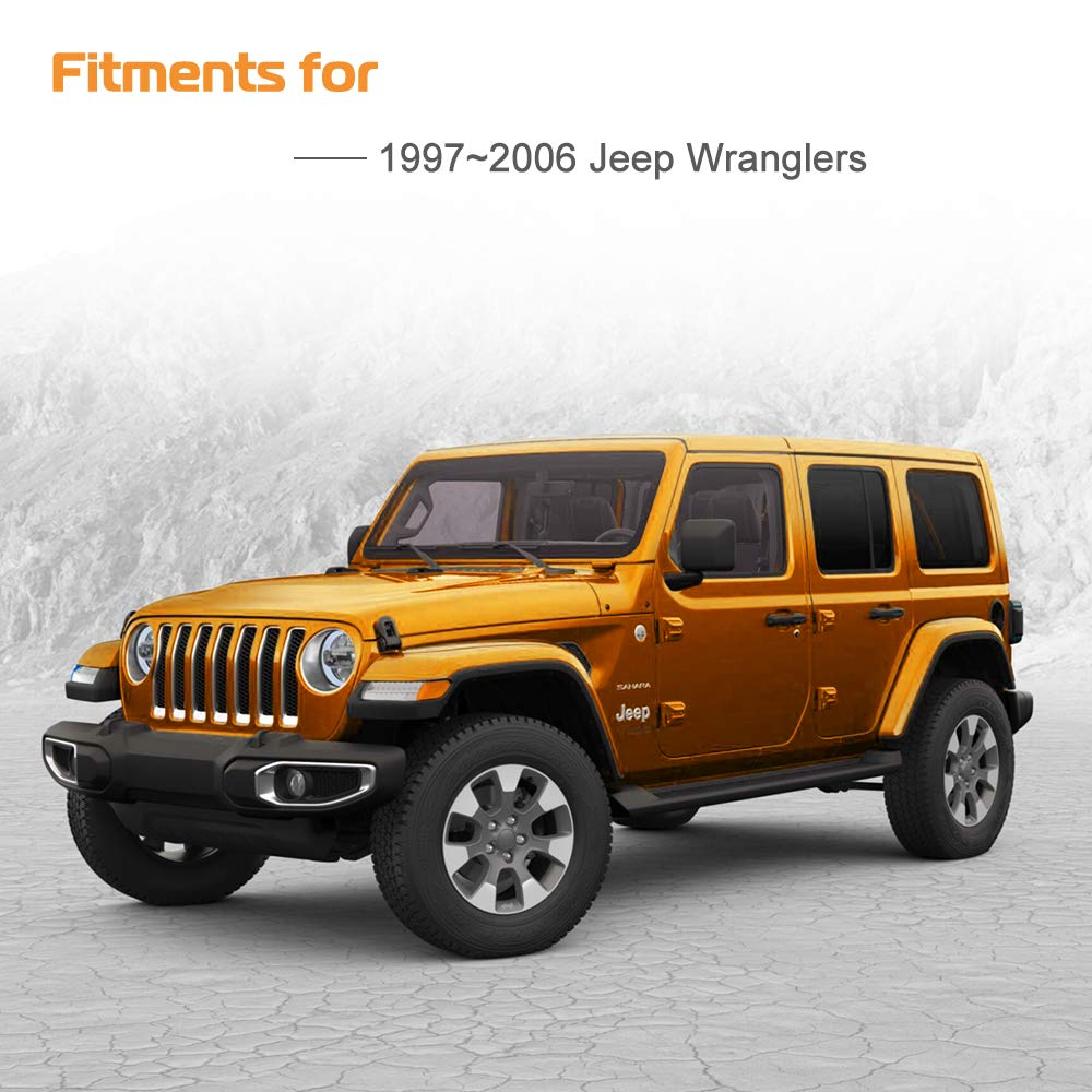 Jeep Hood Latch Locking for 2007-2018 Jeep Wrangler JK JL Original Black Stainless Steel Hood Catches Kit for Passenger and Driver Side Jeep Accessories image number 3