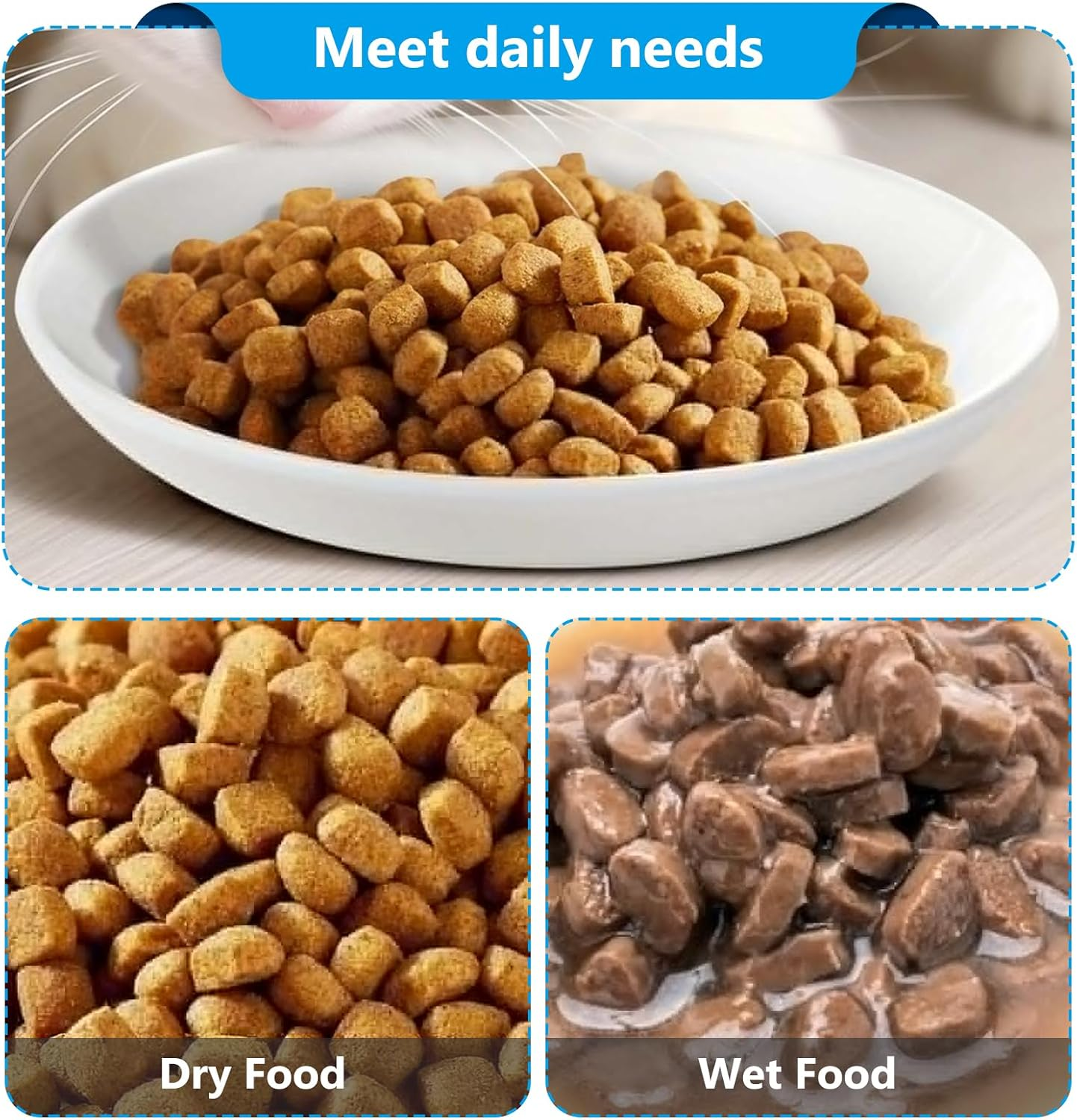 Cat Bowl Ceramic Cat Bowl Feeding Bowl: Pack of 6 Cat Bowls Ceramic Feeding Bowl Cat Feeding Bowl Cat Bowl Cat Bowl Flat Ceramic Cat Food Bowl Water Bowl image number 5