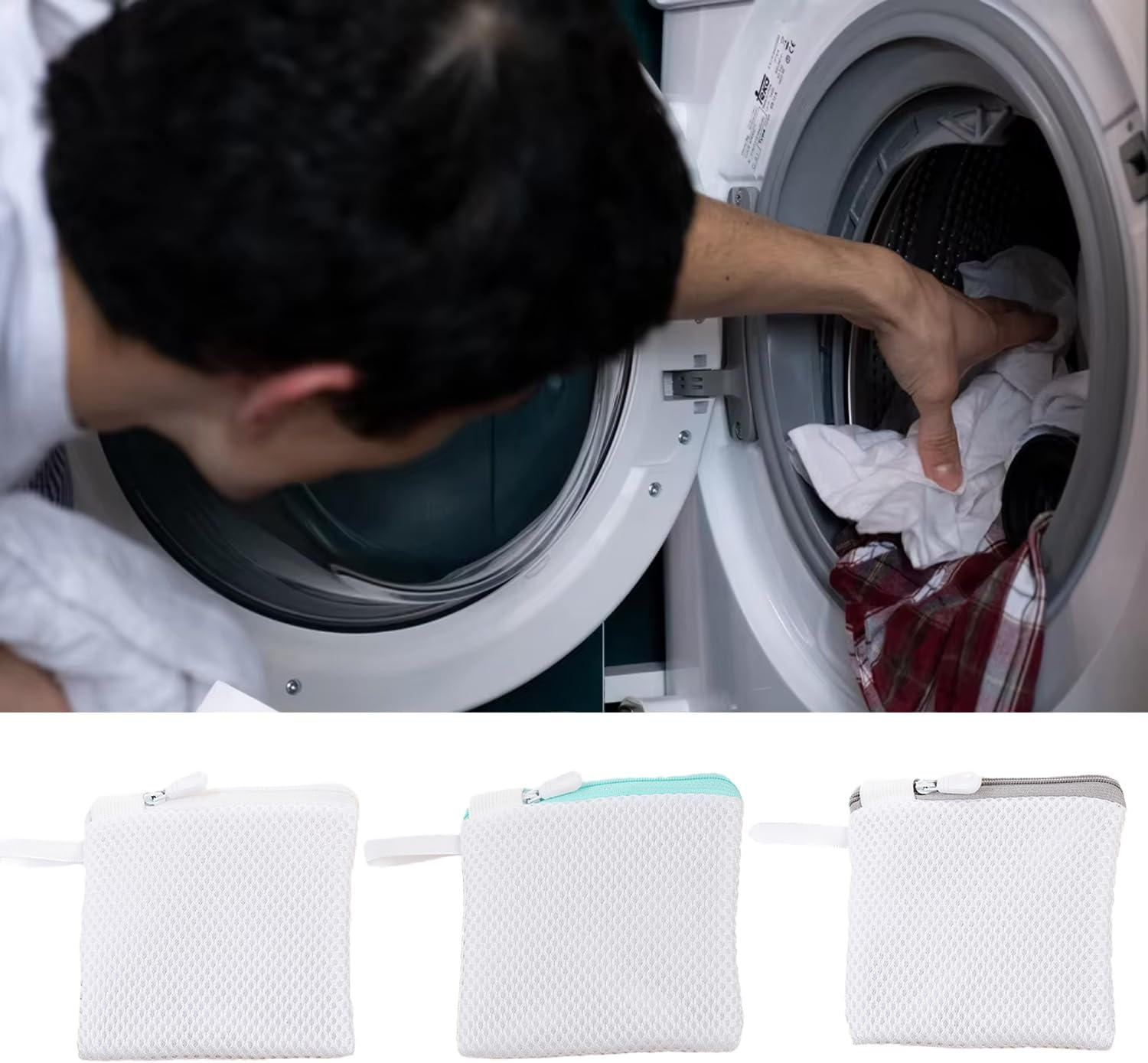 Utysty 3 Pack Soap Bags Soap Saver Bag Holder with Zipper Large Mesh Exfoliating Pouch for Shower Foaming Bath Moisture Beauty Bar Savon Cube Block Hotel Soap Bars Travel Paper Soaps Sheets Strips image number 3