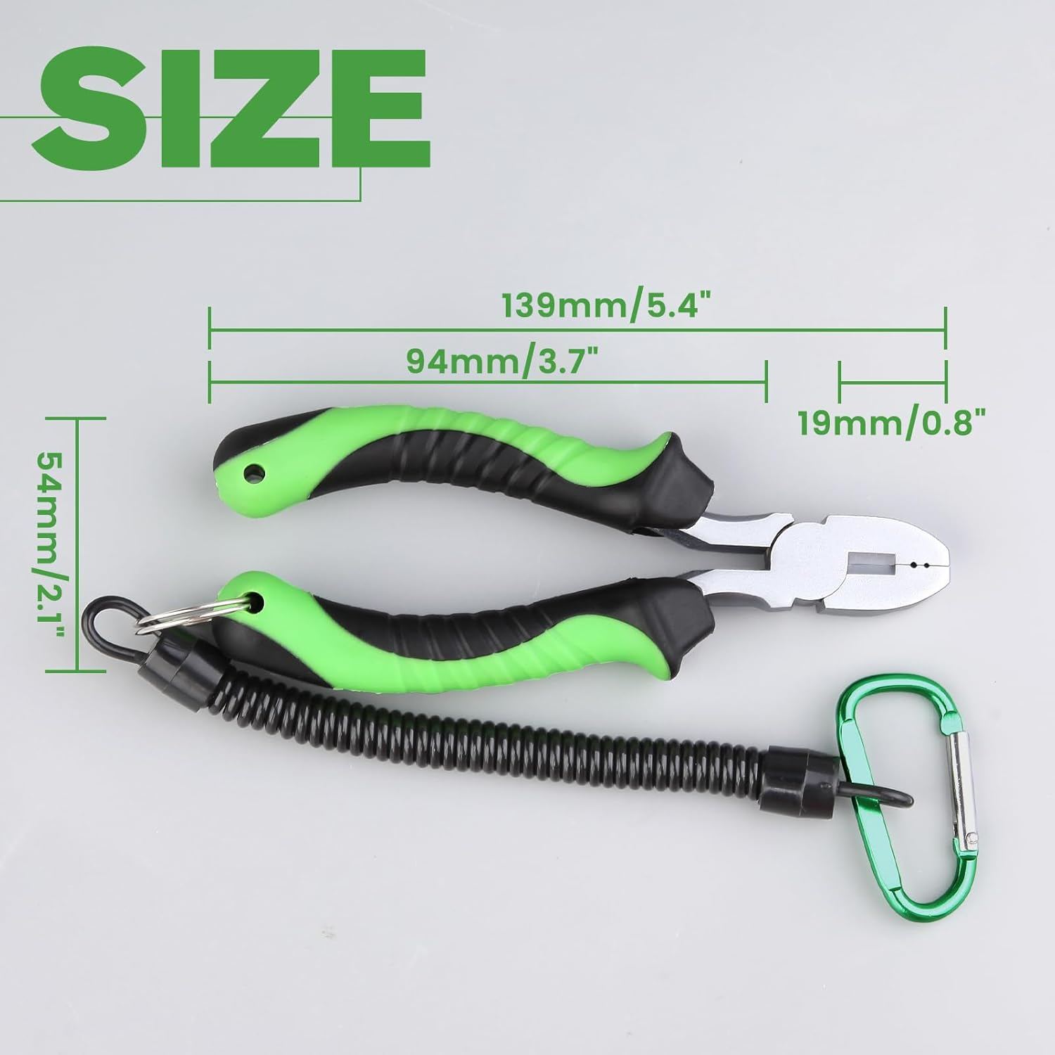 LEONTOOL Fishing Pliers for Single-Barrel Sleeves Fishing Crimper with Cutter Saltwater Fishing Gear Tackle with Lanyard image number 6