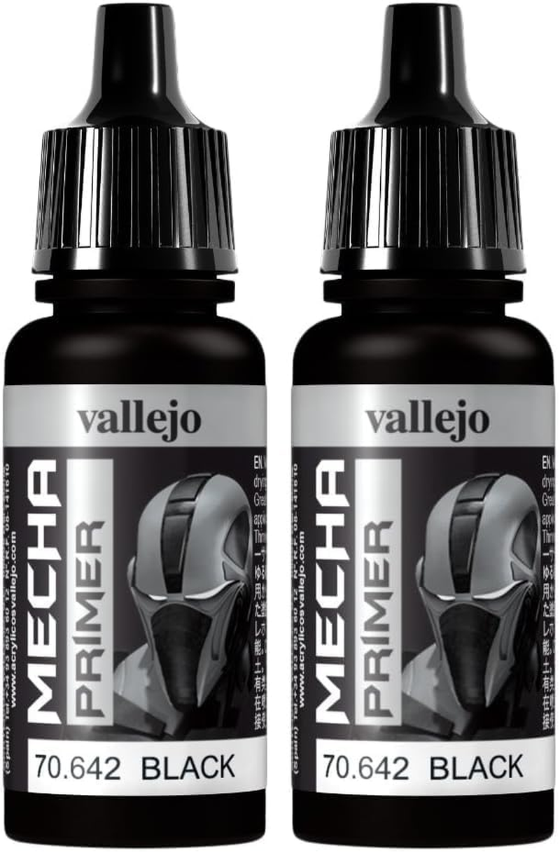 Vallejo Vallejo Mecha Colour Black Primer 17Ml Miniatures