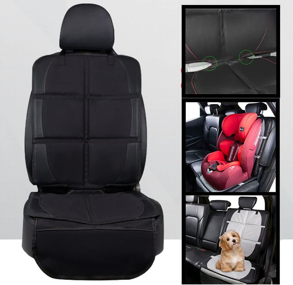 Car Seat Protector for Child - Black image number 2