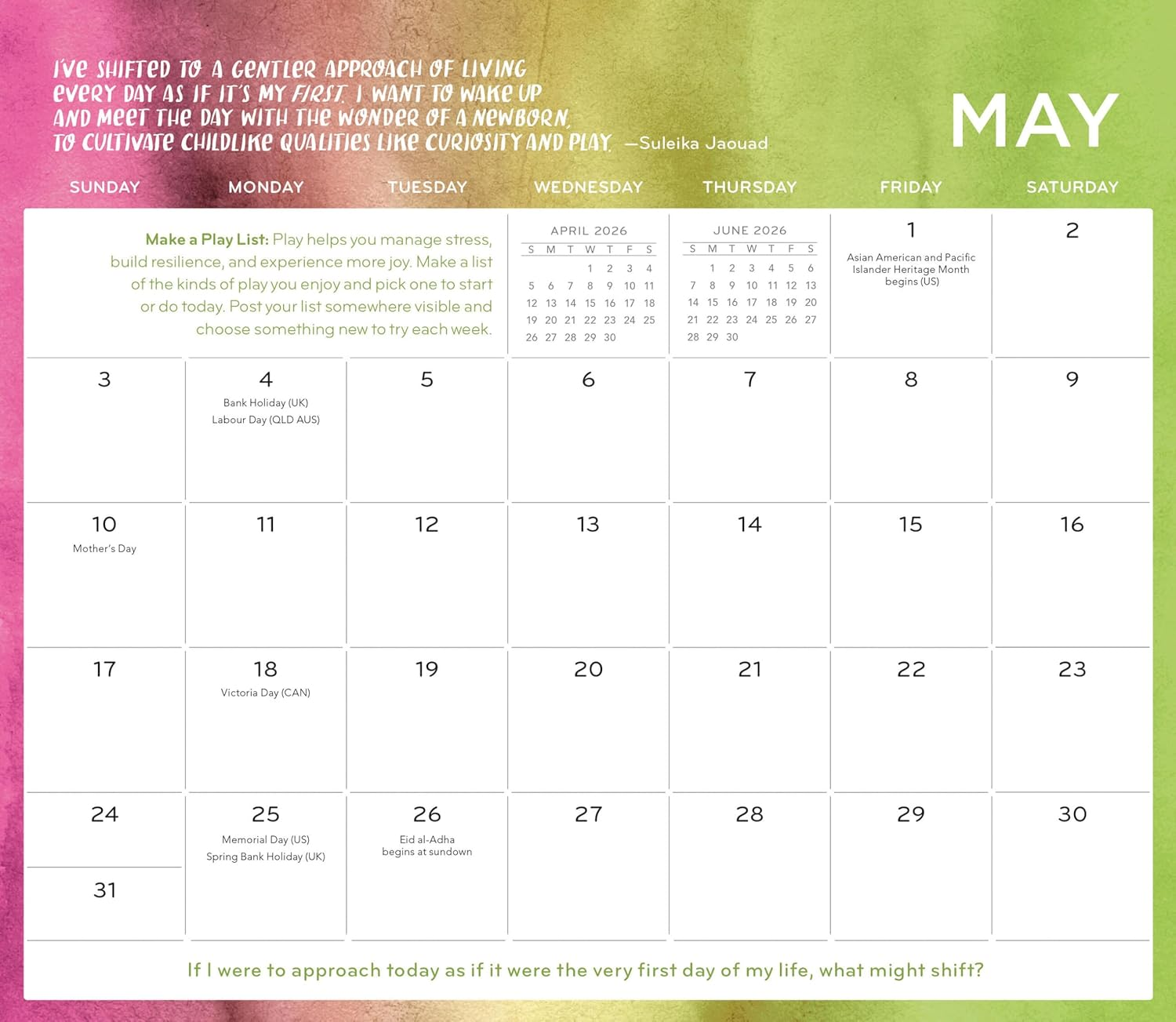 Everyday Gratitude Magnetic Wall Calendar 2026 image number 2