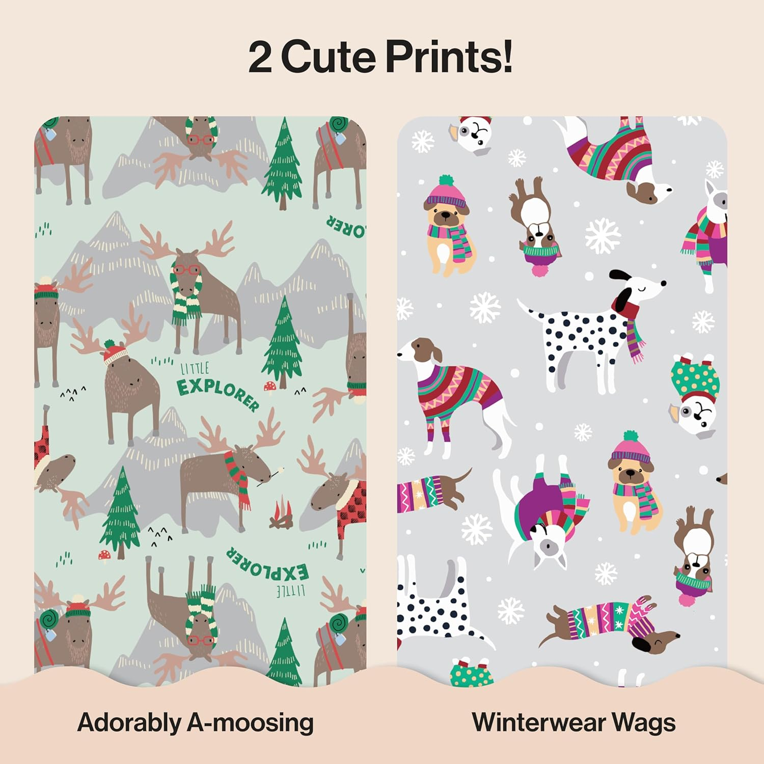 The Honest Company Clean Conscious Diapers for Delicate Skin | up to 100% Leakproof | Hypoallergenic, Fragrance Free | Winter '25 Limited Edition Prints | Club Box, Size 3 (16-28 Lbs), 62 Count image number 1