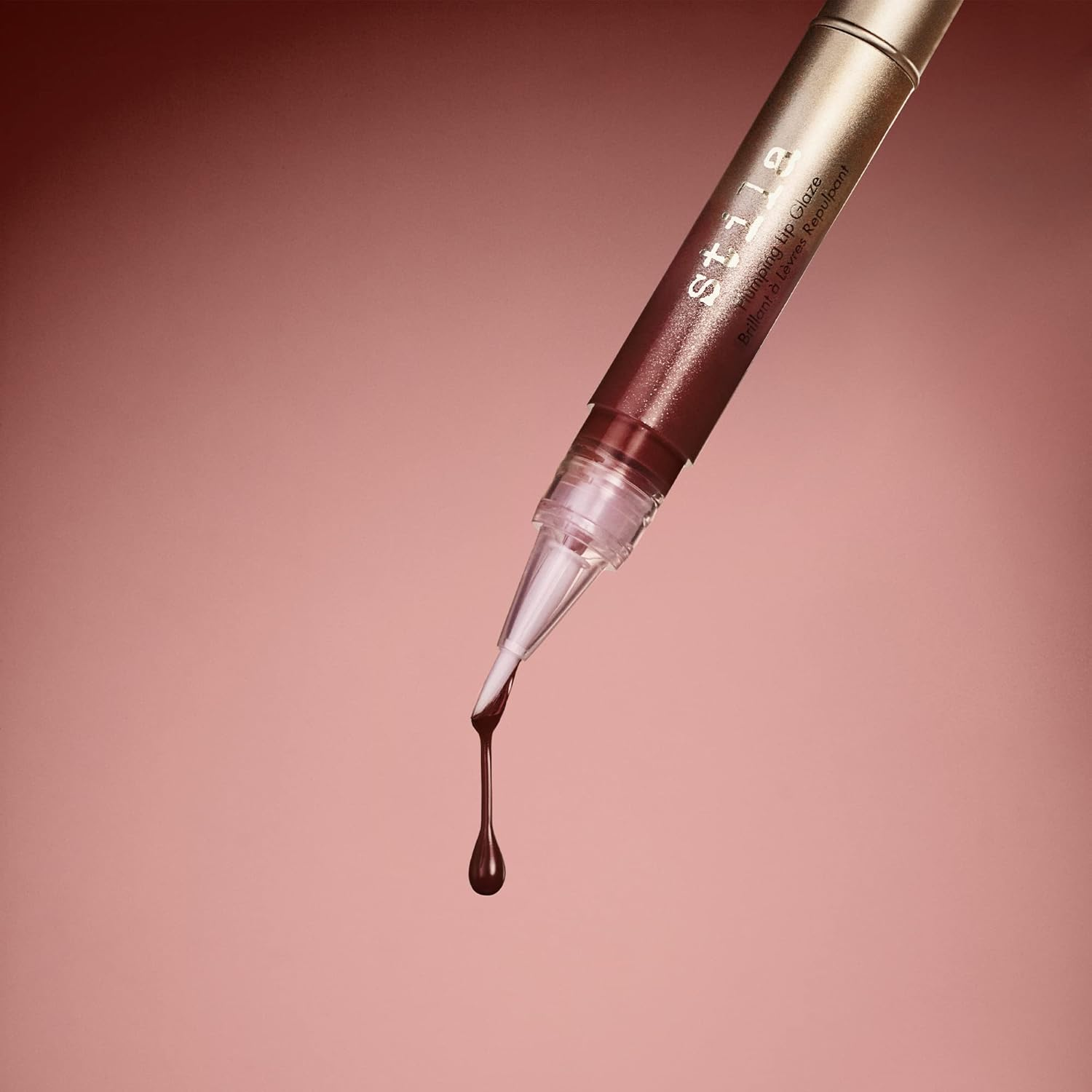 Plumping Lip Glaze - Hazelnut by Stila for Women - 0.11 Oz Lip Gloss - Chestnut image number 3