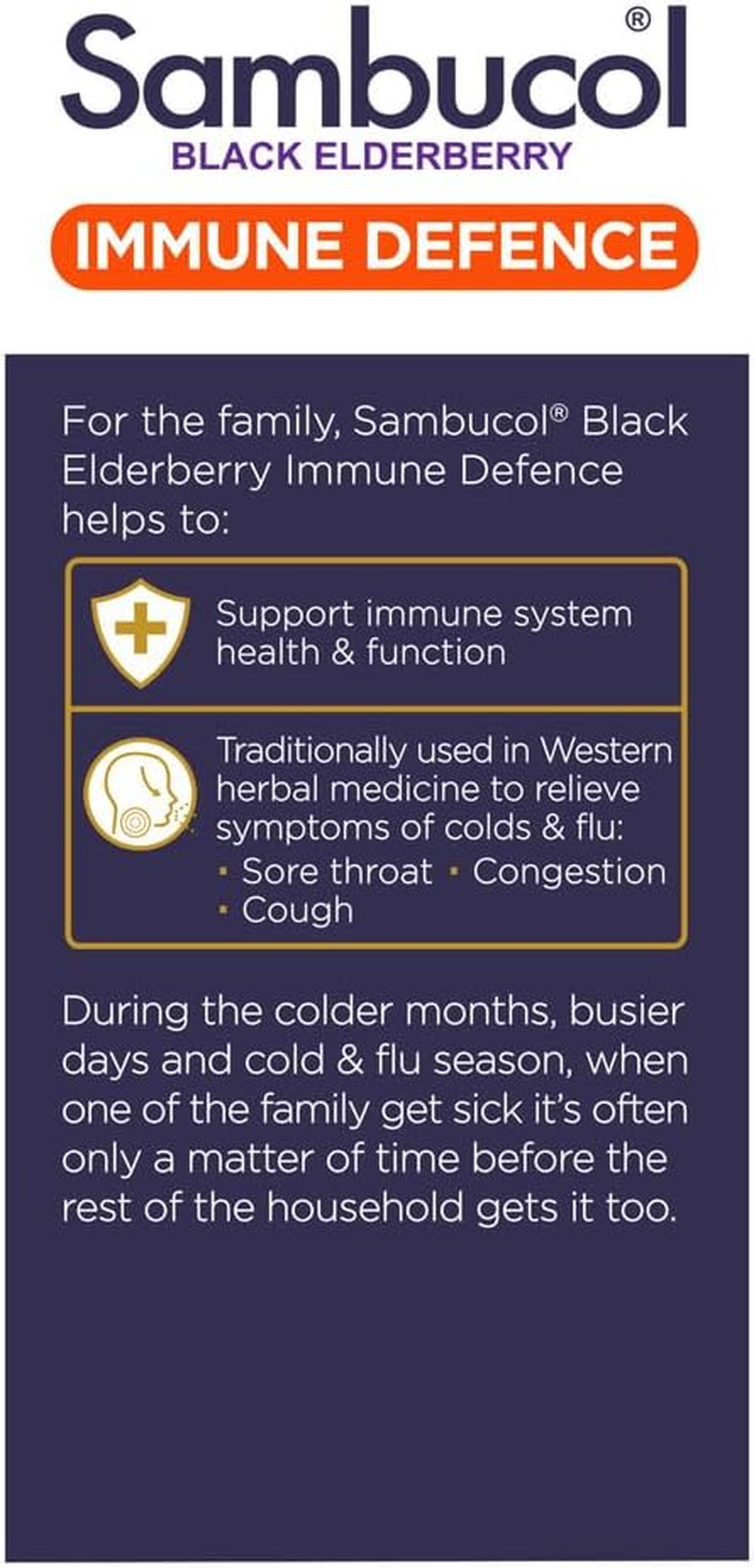Sambucolbucol Black Elderberry Immune Defence Oral Liquid 250 Ml image number 2