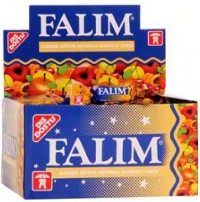 Sugarless Falim Plain Gum - Carbonate & Mint Grass Flavoured - 100 Pcs image number 1