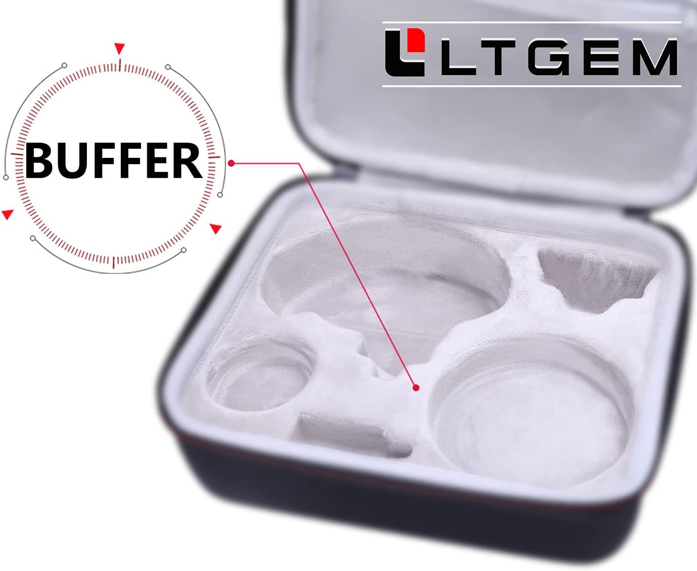 LTGEM EVA Hard Case Compatible with Dremel Versa Cleaning Tool- Grout Brush- Bathroom Shower Scrub- Kitchen & Bathtub Cleaner - Travel - Protective Carrying Storage Bag