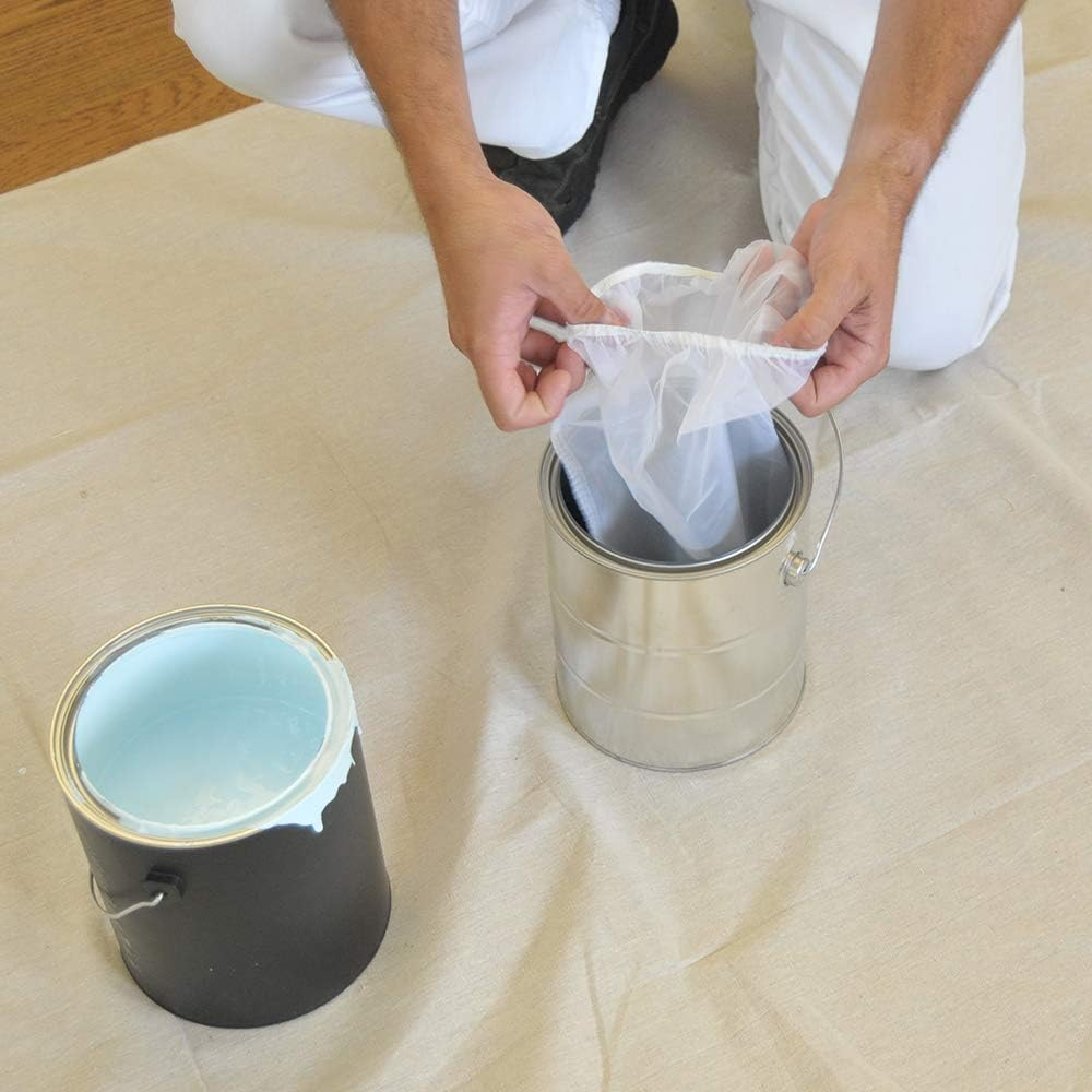 Trimaco 11213 Supertuff Regular Mesh/Elastic Top Bag Strainers, 2 Gallon, (25-Pack), White, 25 Count image number 4