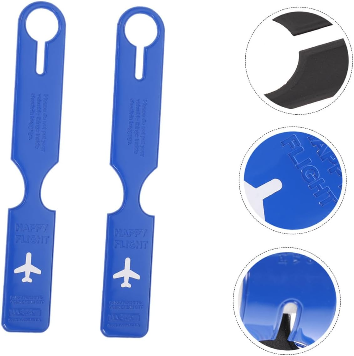GALPADA 2Pcs Plastic Luggage Tags Suitcase Luggage Tags for Travel Travel Suitcase image number 3