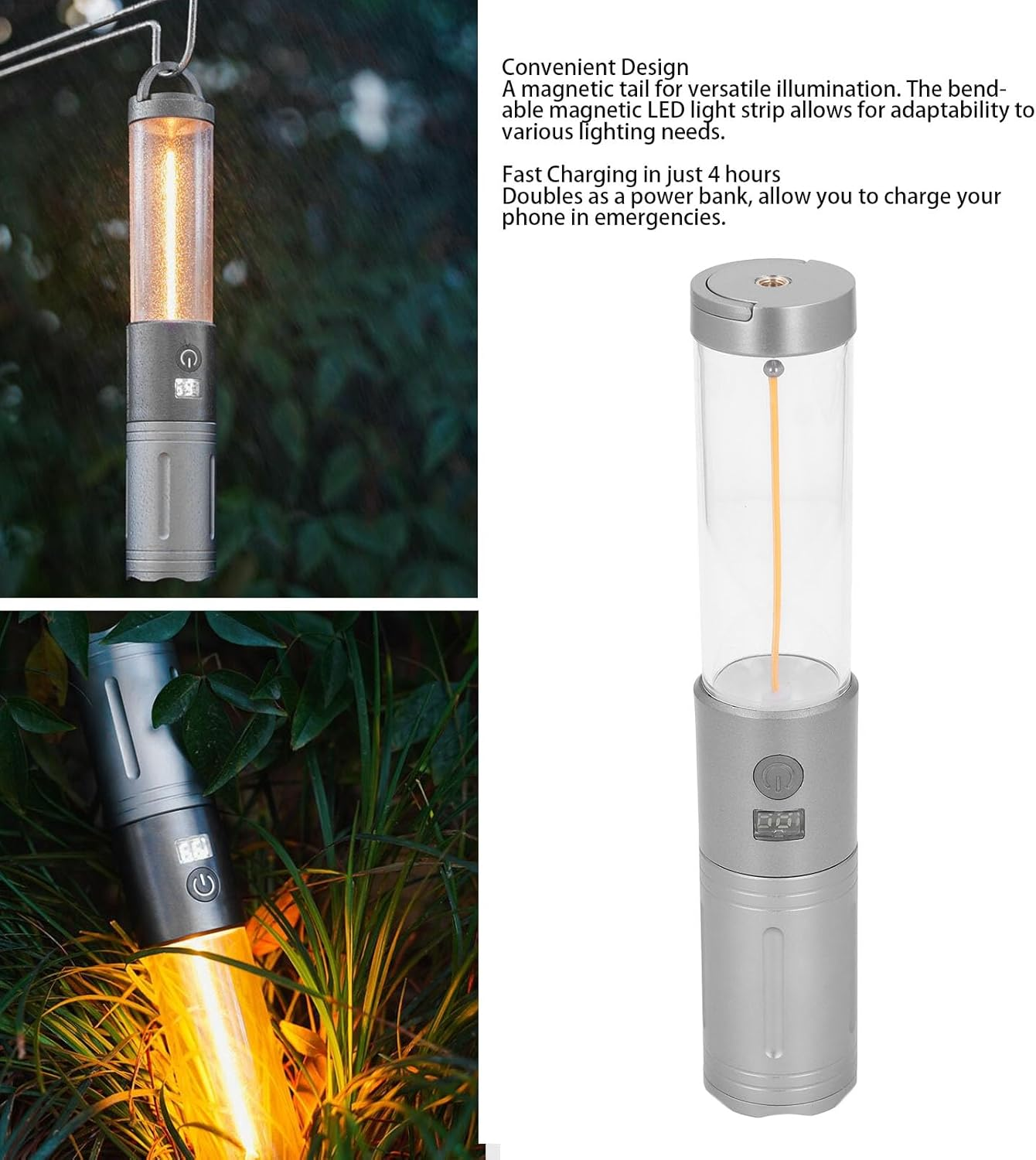 LED Bright Powerful Flashlight 5000Lm Magnetic Rechargeable for Emergency Camping Outdoor image number 5