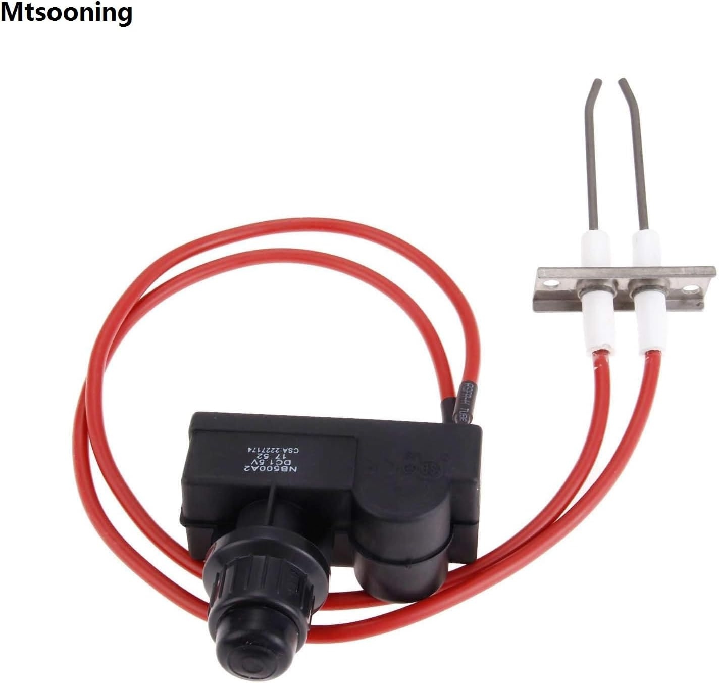 Mtsooning Double Ignition Kit Electronic Igniter, Propane Gas Grill Igniters with Double Ignition Electrode, 450 Mm High Spark Plug Wire, Fits for Gas Fireplace & Oven & Heater & Kitchen Lgniter image number 6