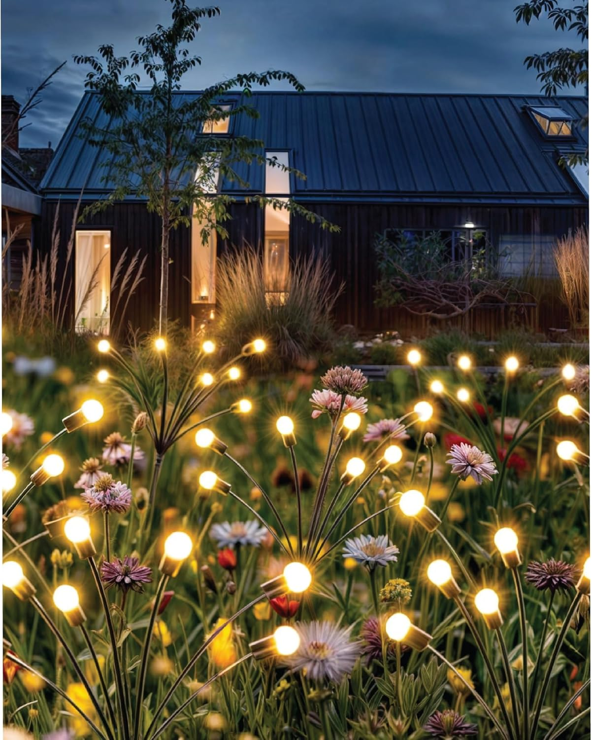 25Th Hour Solar Firefly Garden Lights Warm White image number 5