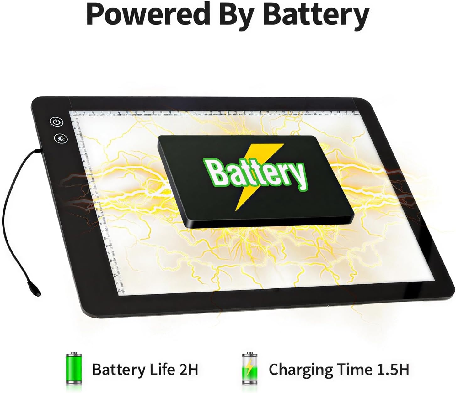 Slide Viewer,Ultra Slim Pad Slide and Film Viewer,3 Brightness Levels LED Lighted Illuminated Viewing,For Film Negative image number 3
