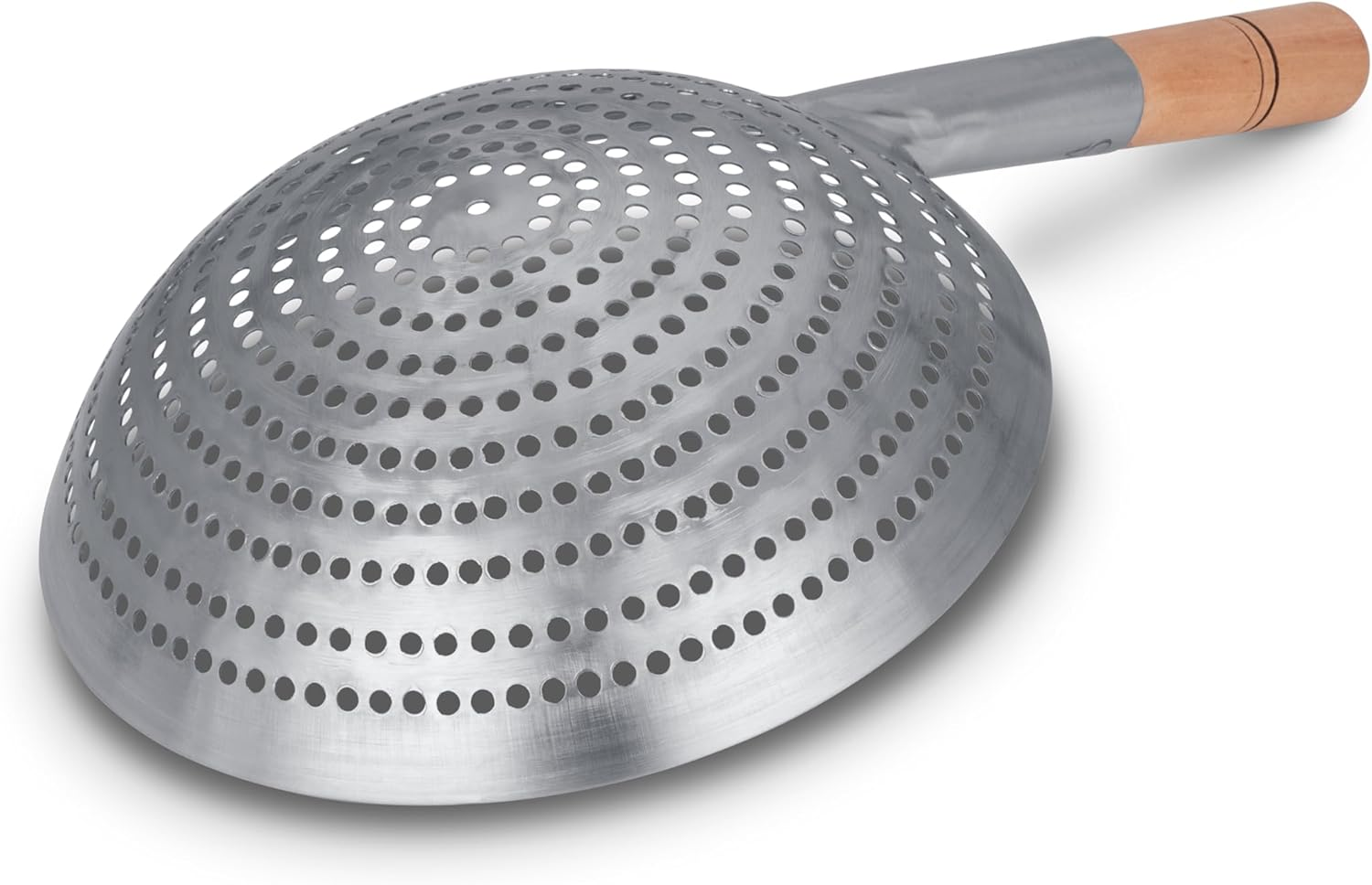 Craft Wok Large 11-Inch Stainless Steel round Fry Basket with Wooden Handle Professional Deep Fry Strainer Durable Kitchen Skimmer for Cooking and Frying / 732W142 image number 3