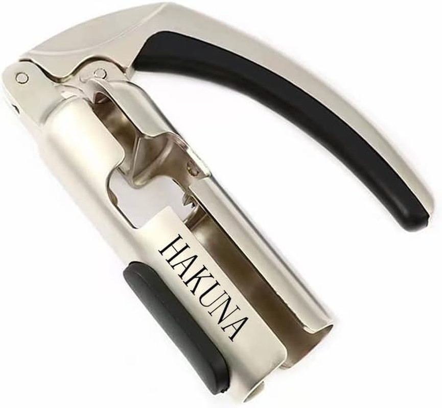Hakuna Champagne Bottle Opener - Zinc Alloy Sparkling Wine Cork Puller - Bar Jar Cork Puller - Champagne Corkscrew -Kitchen Sparkling Wine Bottle Opener - Best Gift Accessories image number 3