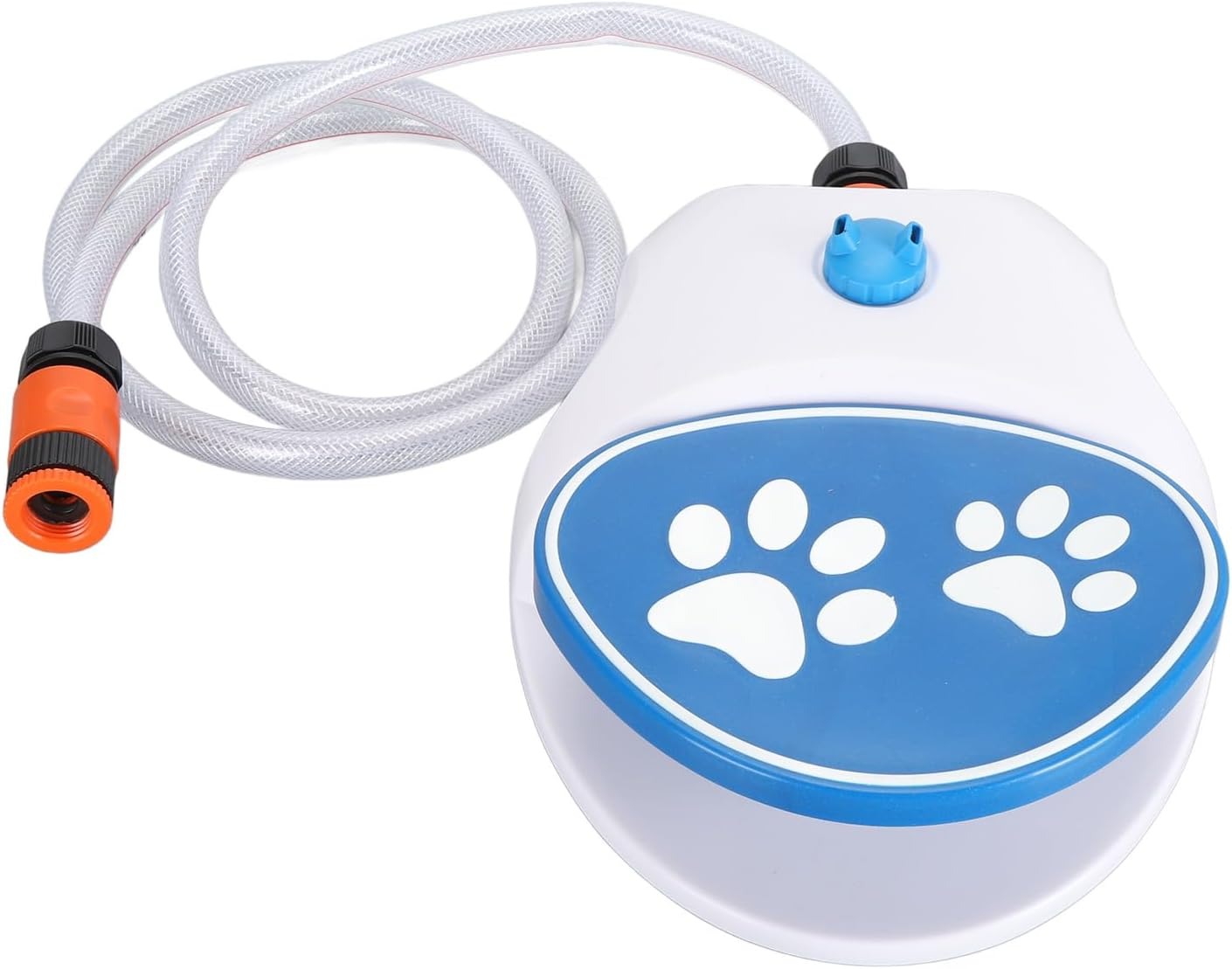 Dog Water Fountain, Activated Outdoor Water Dispenser with Hose, Hydration Sprinkler for Pets, Plastic Blue, 10.43 X 8.27 X 3.15 Inches, Keeps Pets Hydrated image number 5