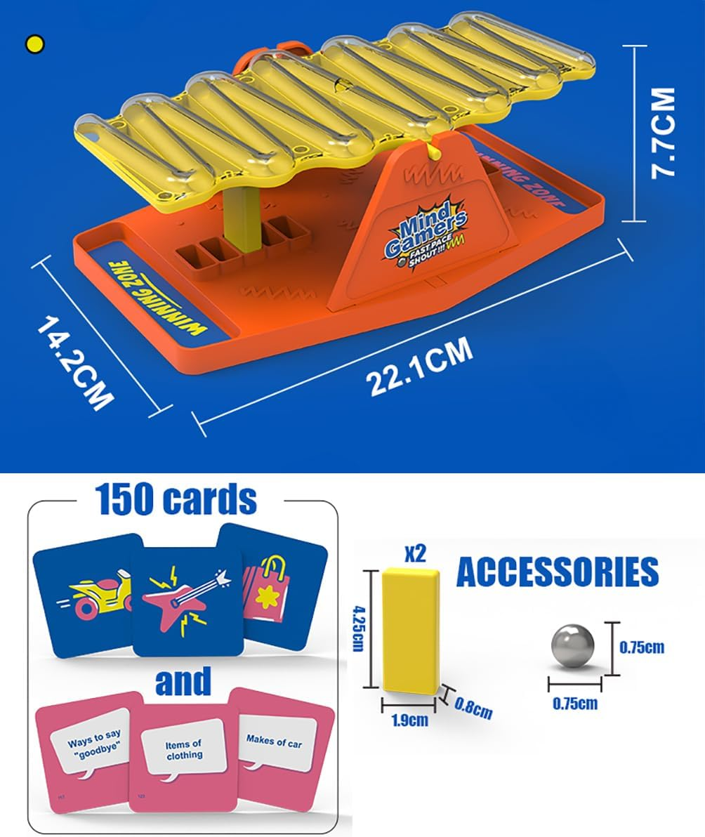TISSNANY Tilt 'N'Mind Gamers : Fast-Paced Family Board Game for Kids & Adults Ages 8+ - Interactive Party Game for Family Game Night, Award-Winning Fun Strategy Game image number 1