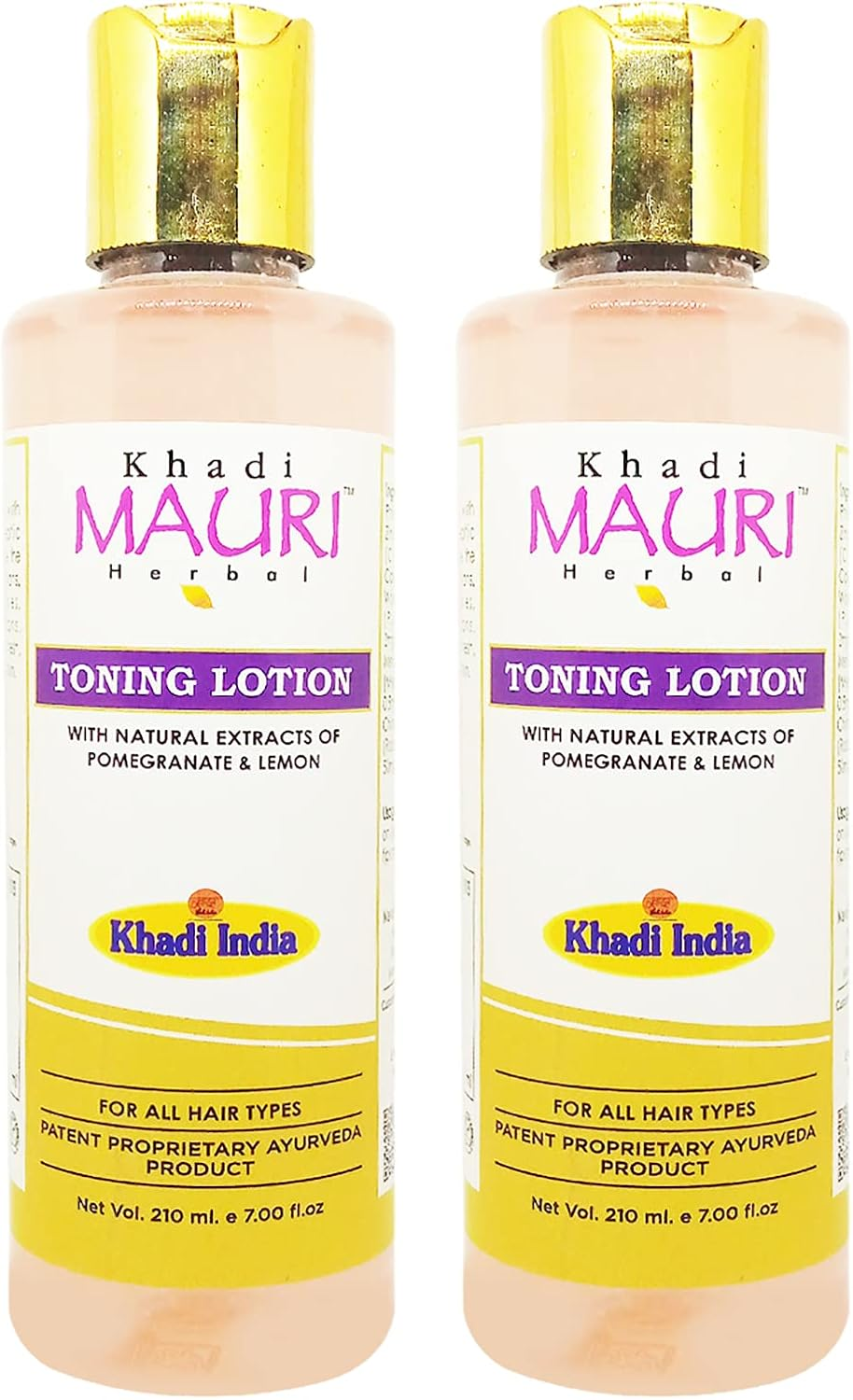 Khadi Mauri Toning Lotion - Pack of 2 (420 Ml) image number 1
