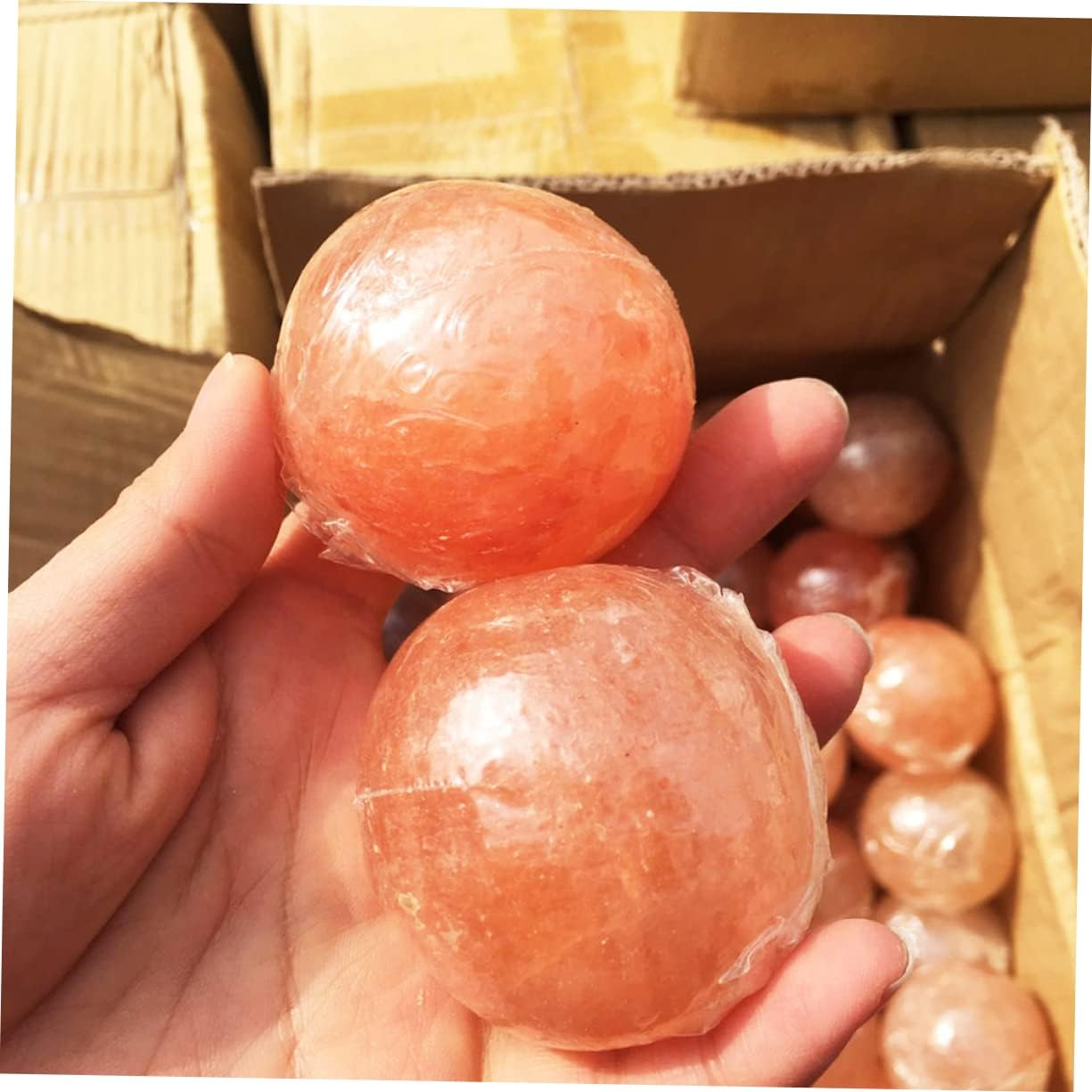 FOYTOKI 1Pc Soap Stone Salt Rock Massage image number 2