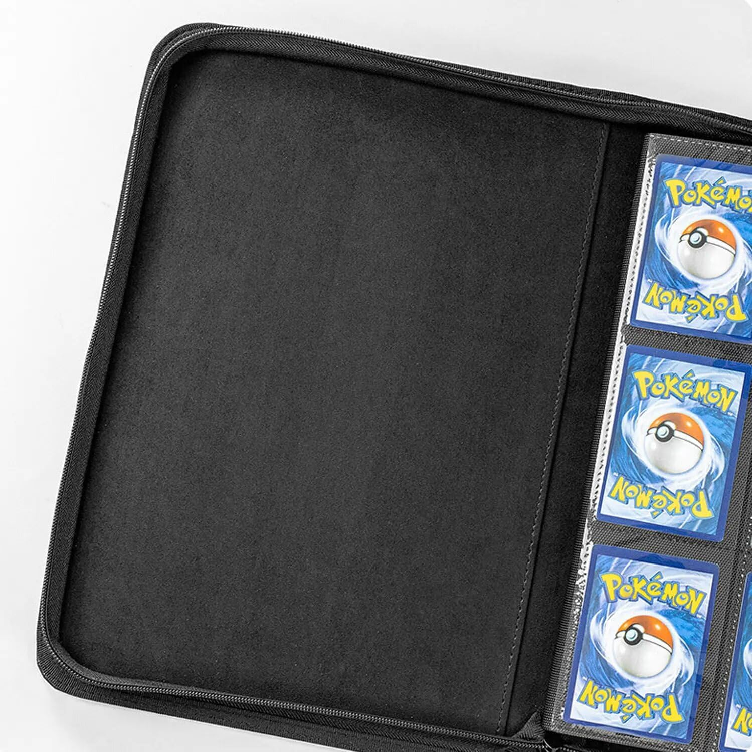 Yotsuba Toploader Binder, 9-Pocket Pages Sleeves Hold up 216 Toploaders, 25 Toploaders INCLUDED, Ringless Double-Sided Pockets for Trading Card Game, Sports, Premium Top Loader Storage image number 3