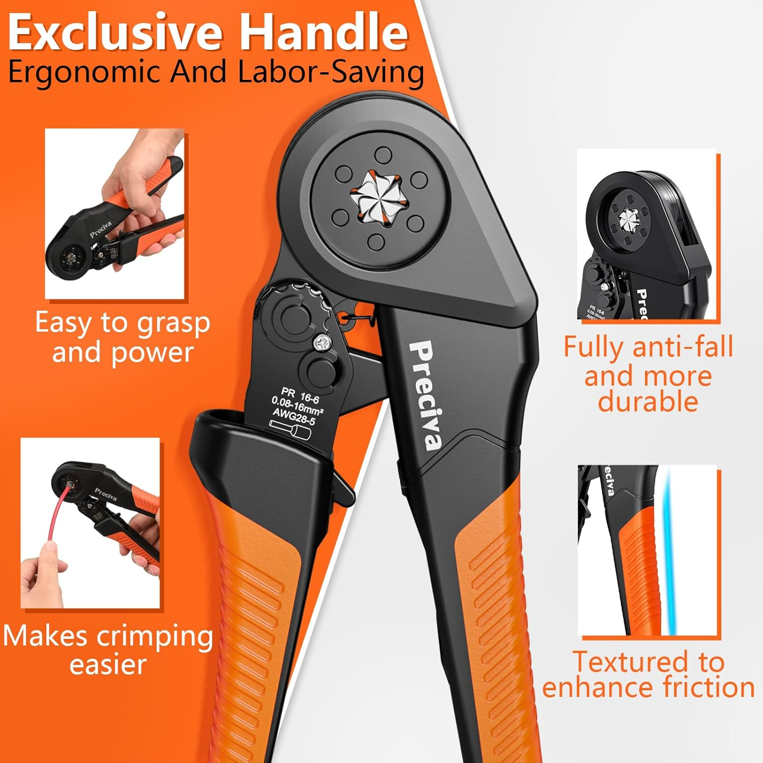 Preciva - Crimping Pliers Set 0.08 to 16Mm&sup2; 1500 Pieces for DIY and Home Use image number 2