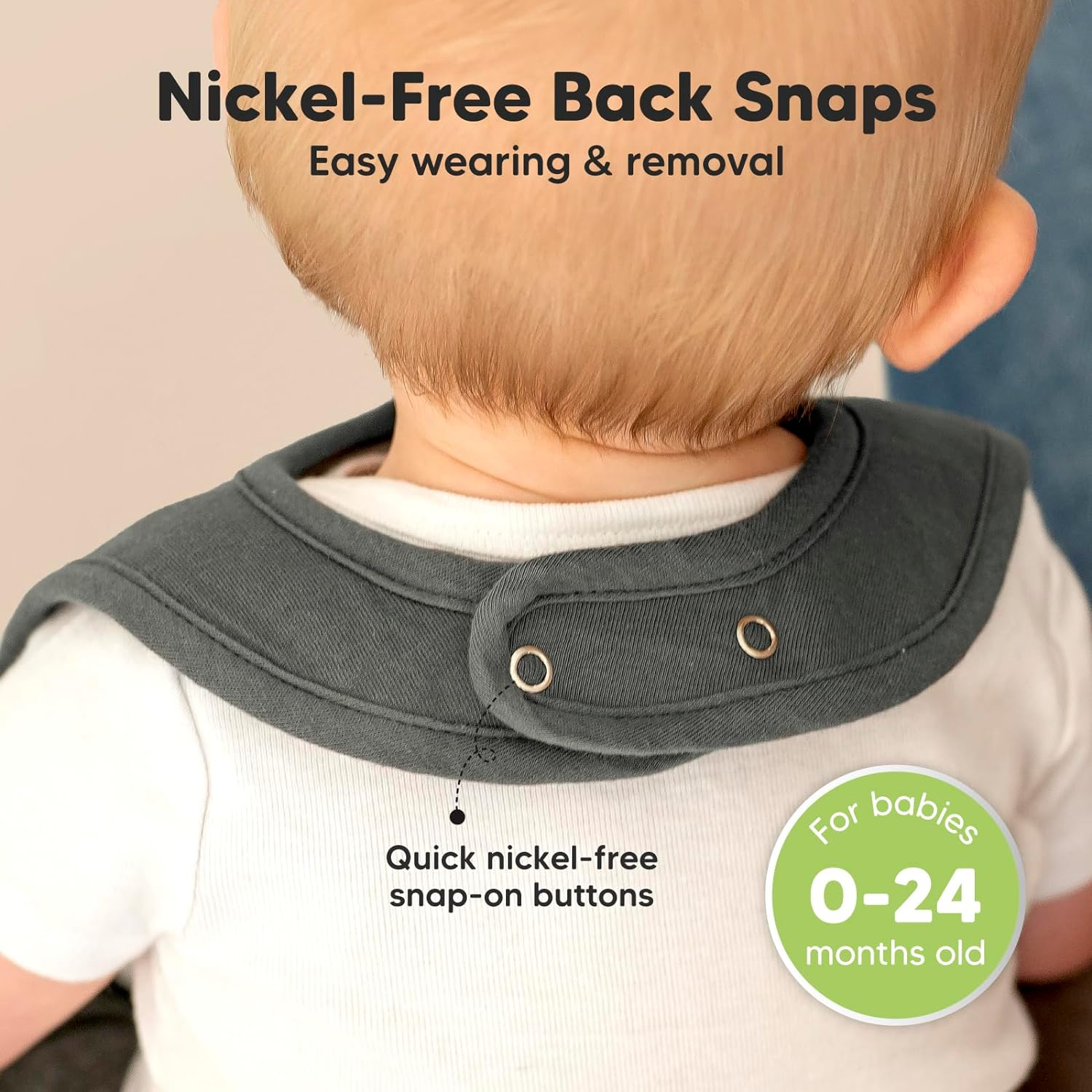 8-Pack Baby Bibs for Boys & Girls - Organic Cotton Dribble Bib, Newborn Bibs for Babies, Infant Teething Bibs, Drool Bibs for Baby Boy, Baby Girl, Toddler Bibs, Drooling Bib, Unisex Bibs (Cruise) - Embrace image number 4