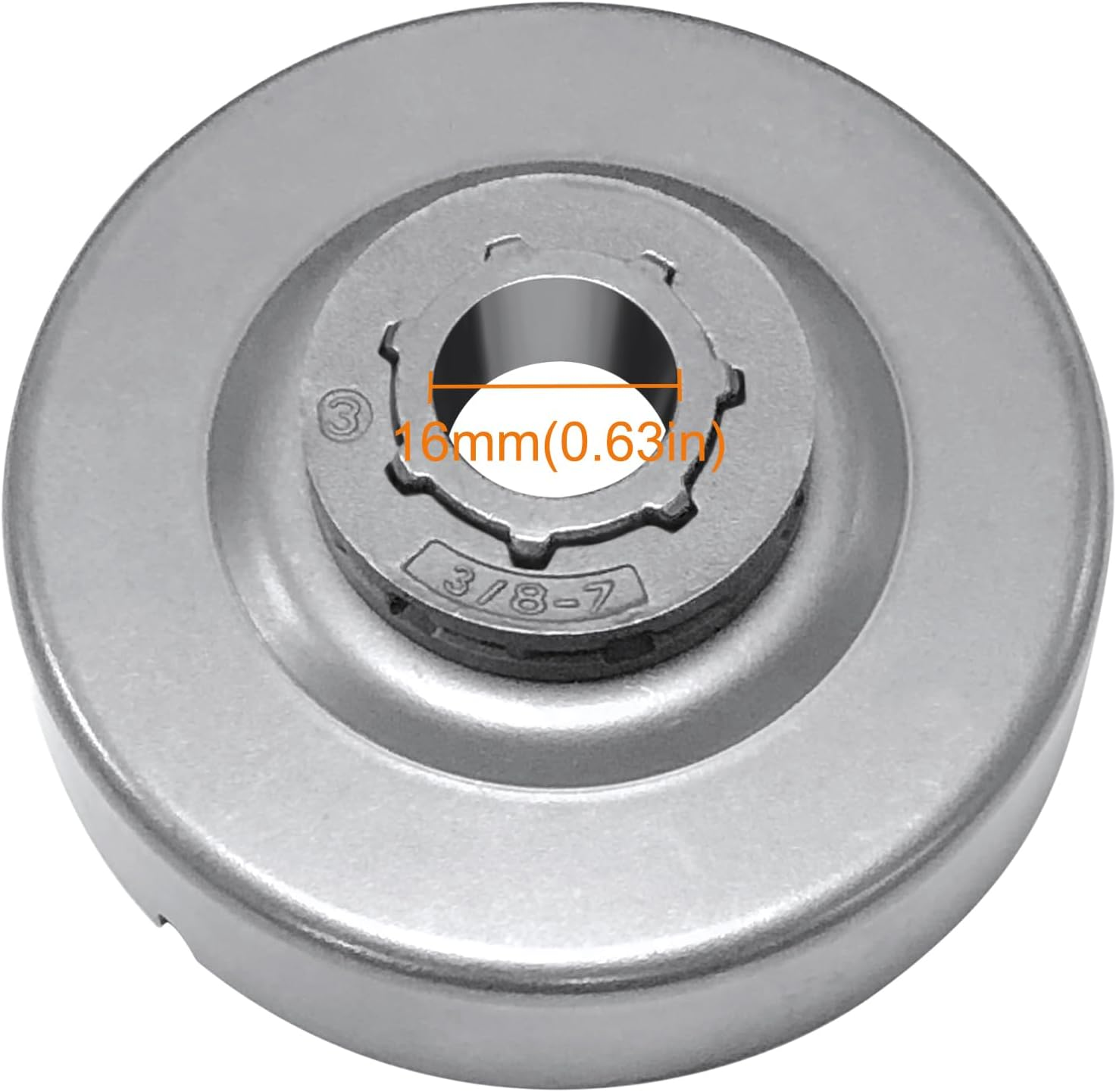 Clutch Drum 3/8" 7T Sprocket Kit for Stihl MS311 MS391 MS391C Chainsaw Rim Convert Part Replace #1140 160 2001, 0000 642 1231, 1125 640 7110, 9512 933 2260, 0000 958 1022 image number 4