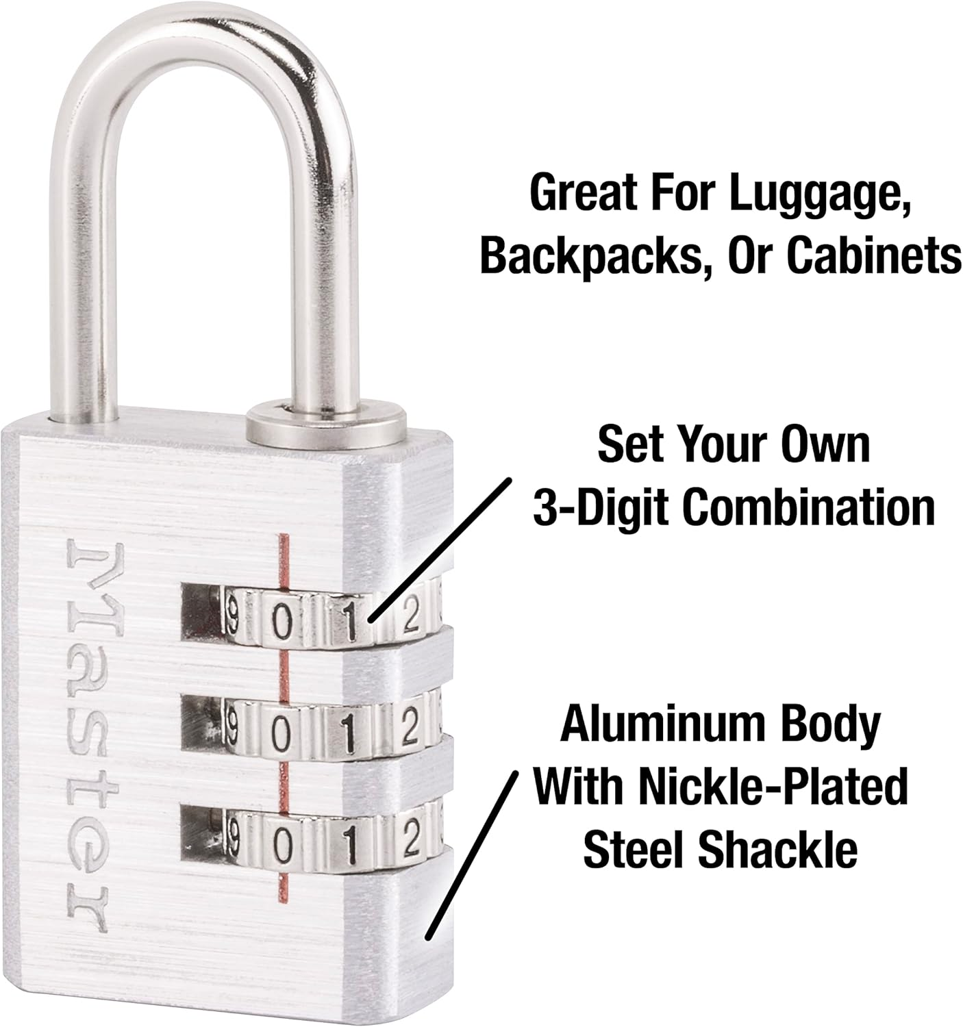 Master Lock 630D Set Your Own Combination Lock, Aluminum image number 4