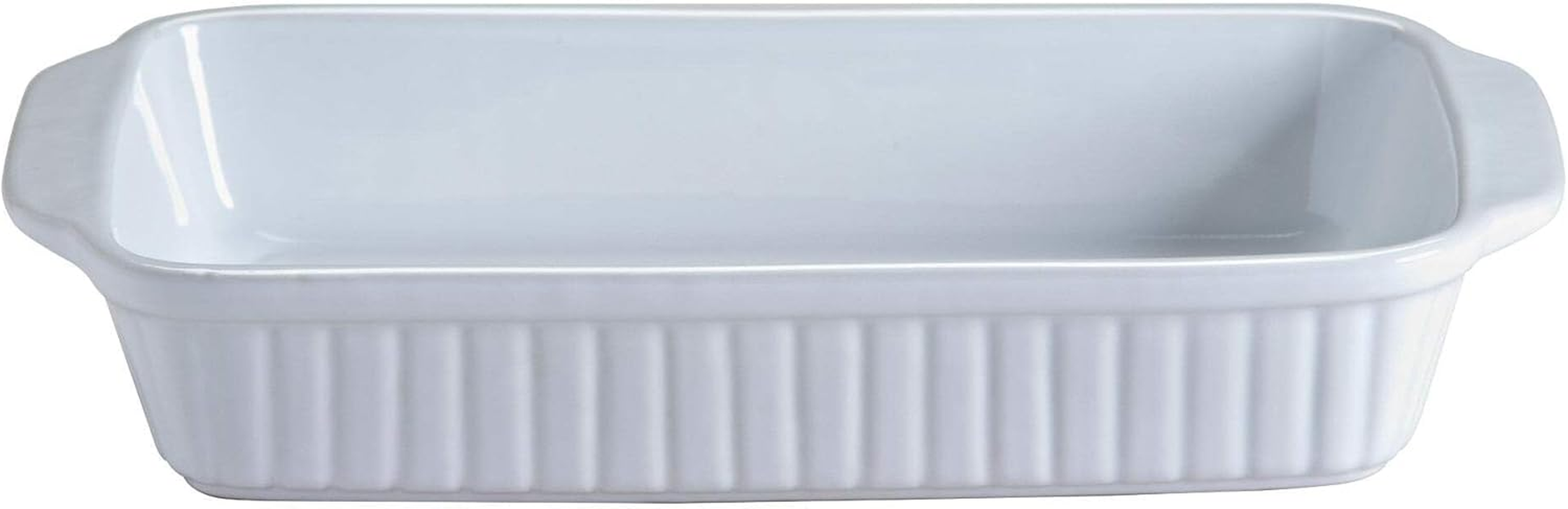 Mason Cash Classic Collection Stoneware Rectangular Roaster, 32.3 X 17.2X 6.6Cms, White 28417 image number 2