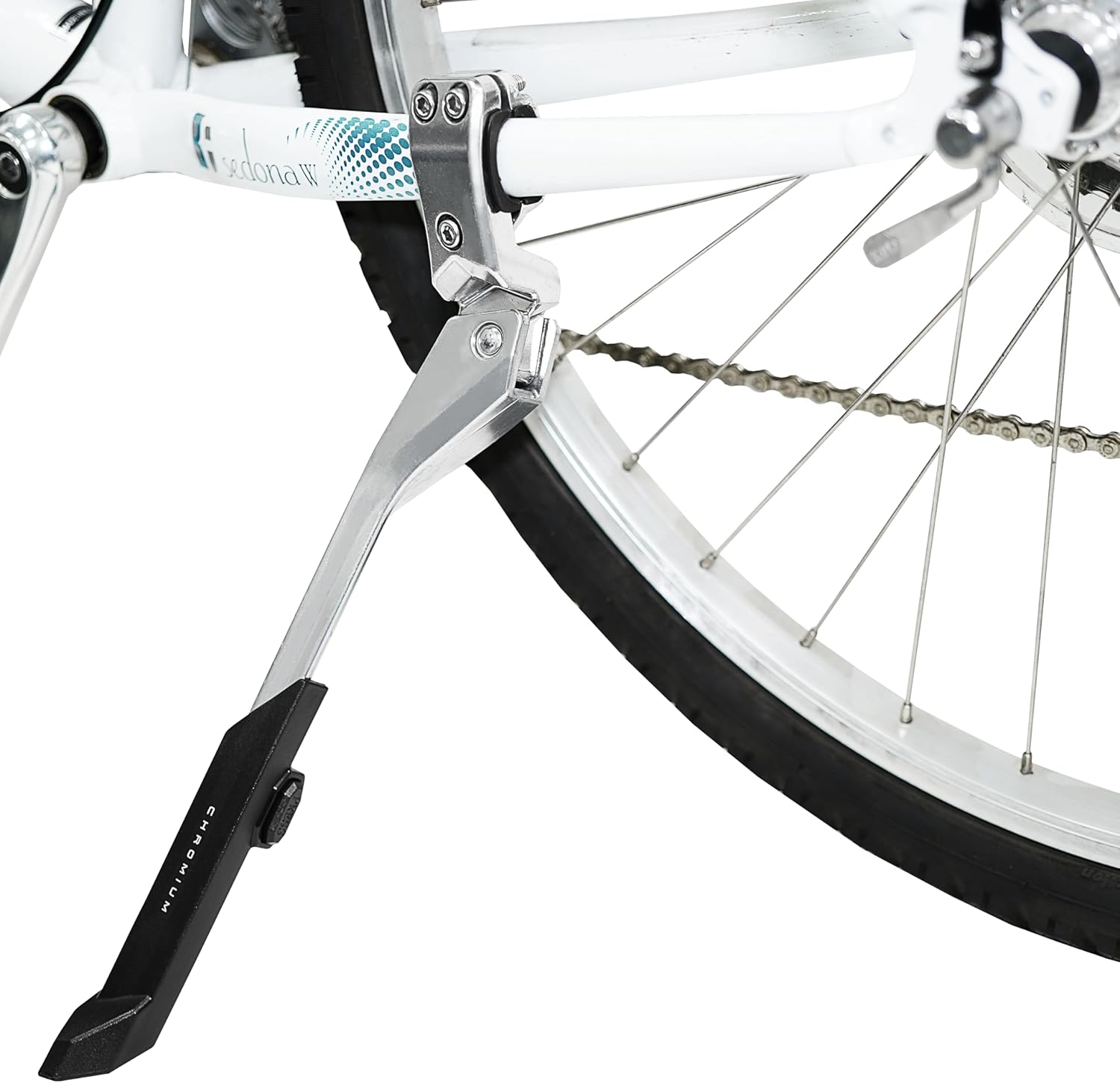 BV Bike Kickstand - Alloy Adjustable Height Rear Side Bicycle Kick Stand, for 24" - 28" Mountain Bike/Road Bike/Bmx/Mtb