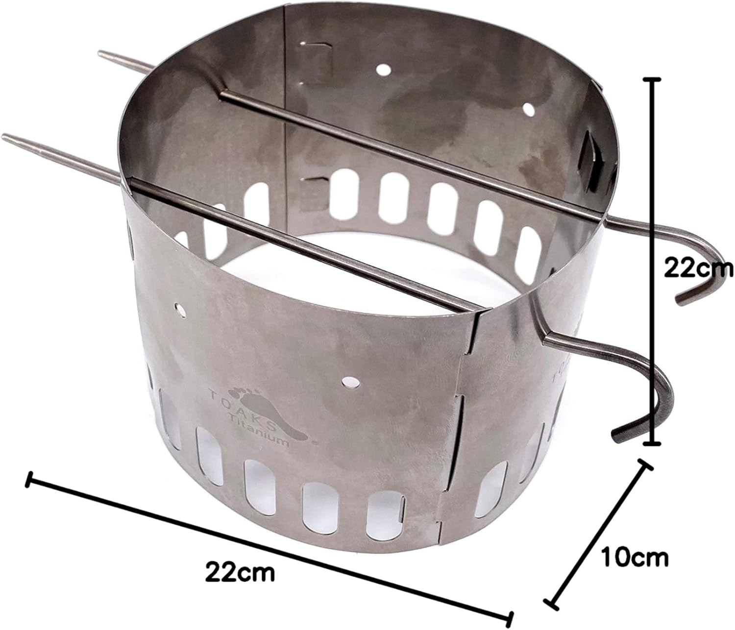 TOAKS Tistand - Titanium Alcohol Stove Dual Stand & Windscreen image number 3