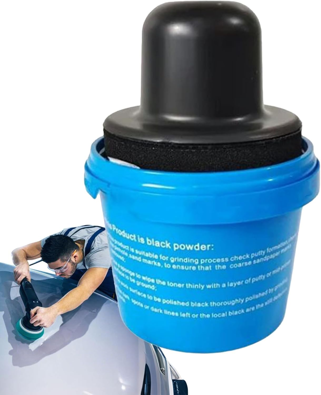 Guide Coat Automotive - Dry Guide Black Graphite,Filler Primer for Vehicle Maintenance Refinishing Autobody Repair Dent image number 1