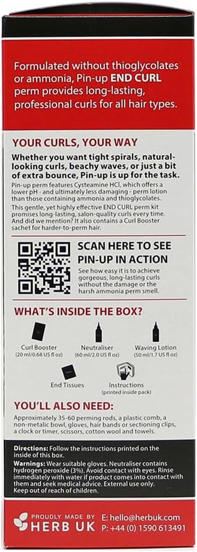 Pin-Up End Curl Home Perm for Defined and Long-Lasting Results 130Ml image number 2