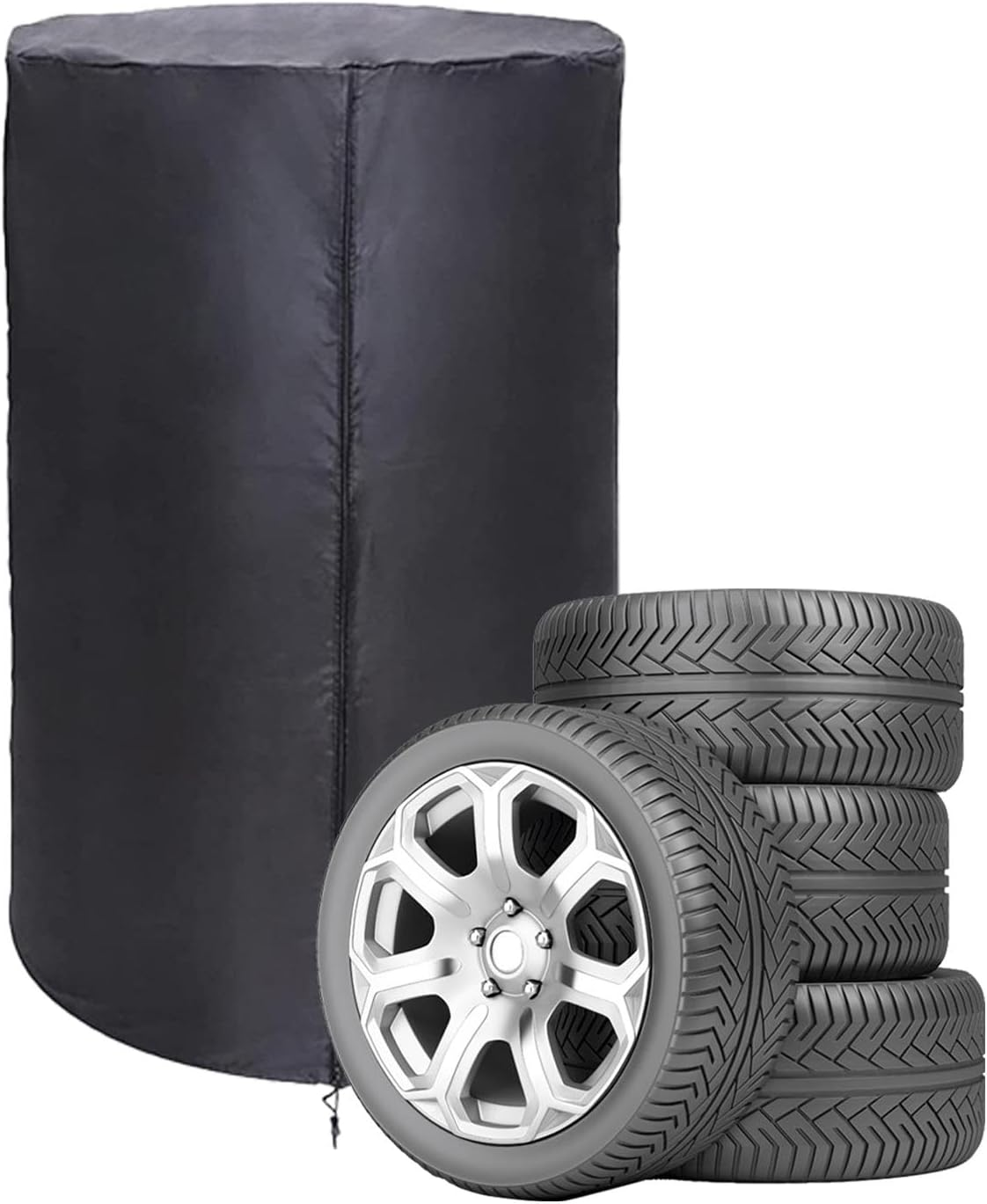 Tire Protector | Wheel Cover | Spare Cover | Large Tire | Dustproof Tire Storage Savers Protective Vehicle Tire Cover Wheel Protector for Most Automotive Truck Car Tire image number 6