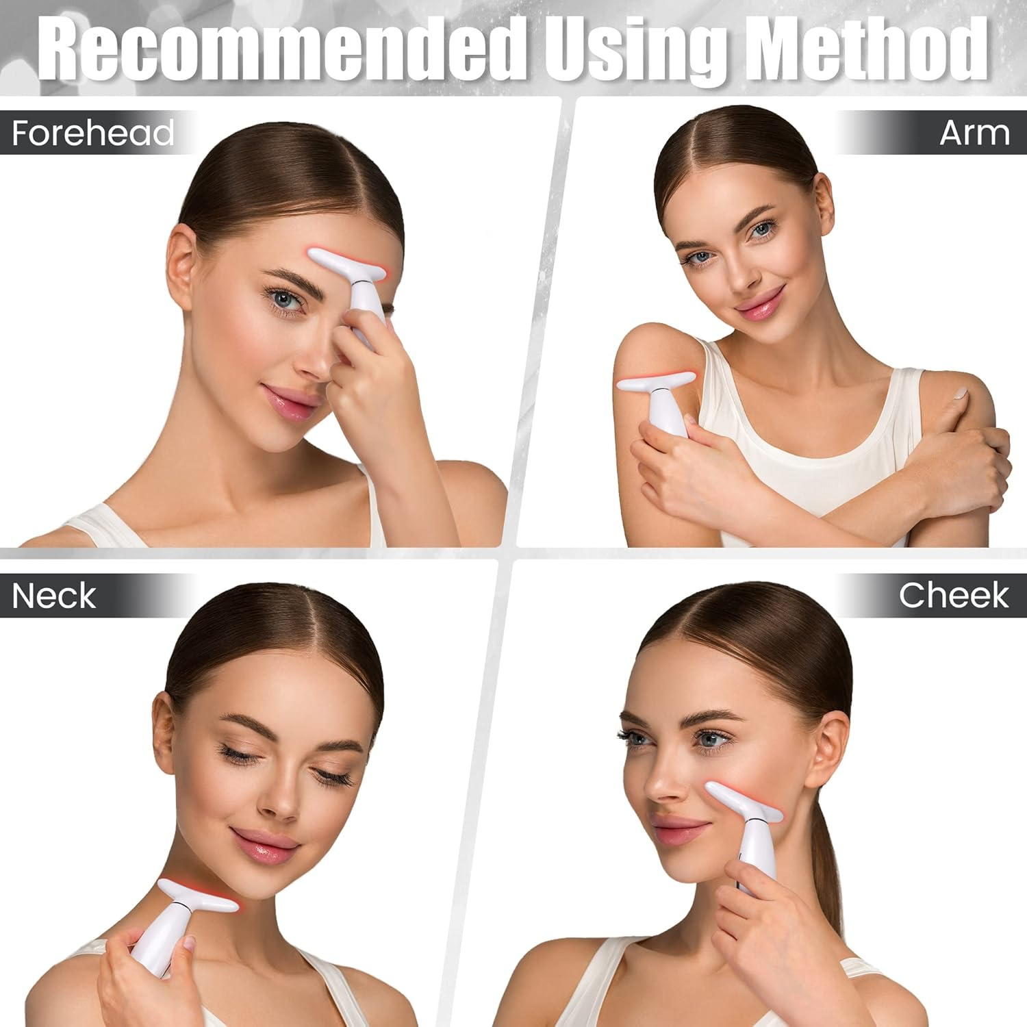 HUPZUND Neck Face Firming Wrinkle Removal Tool, Double Chin Reducer Tool, Skin Rejuvenation Beauty Massager for Skin Care,Improve,Firm,Tightening and Smooth image number 3