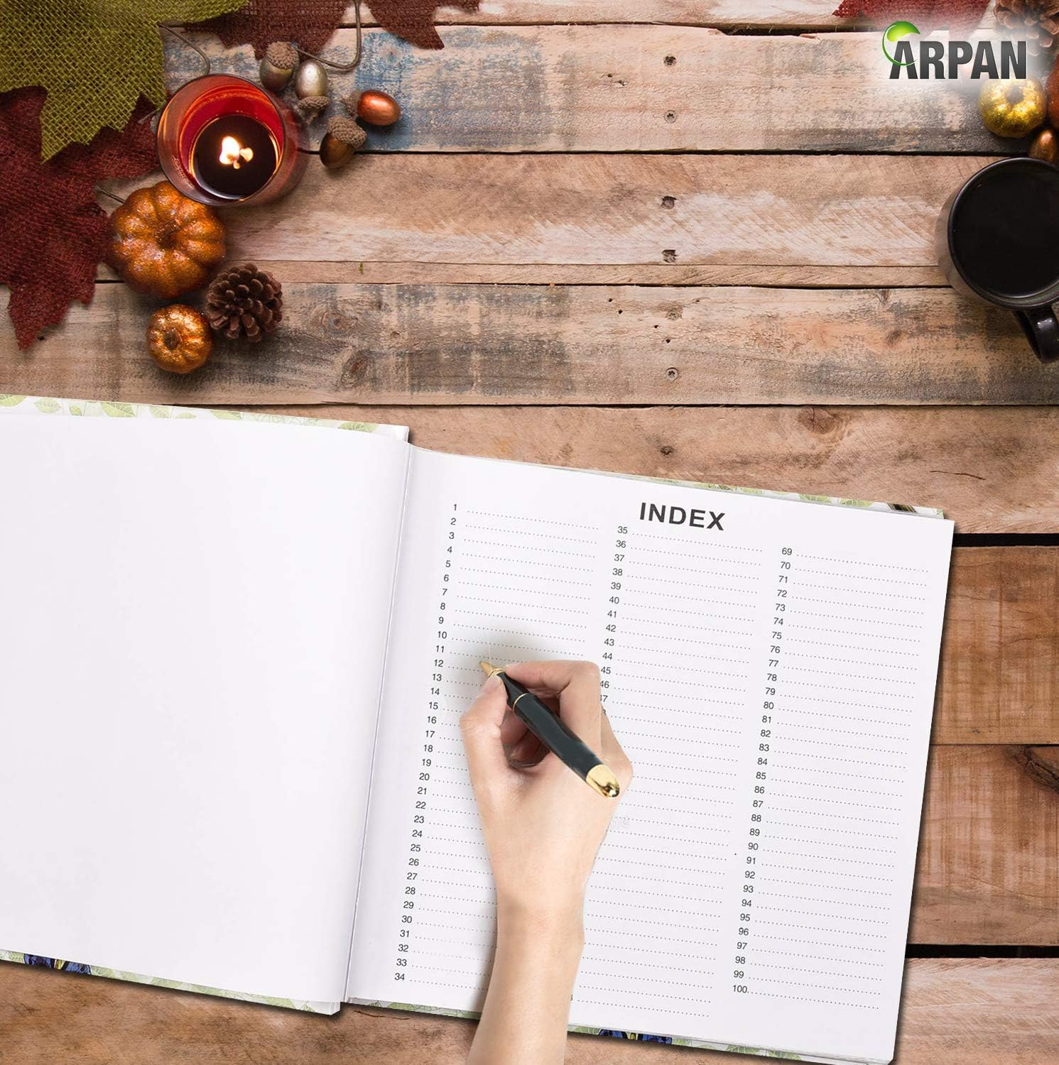 ARPAN Photo Slip in Case Memo Album for 200 of 4 X 6'' Pictures Bird, Vintage Butterfly, image number 2