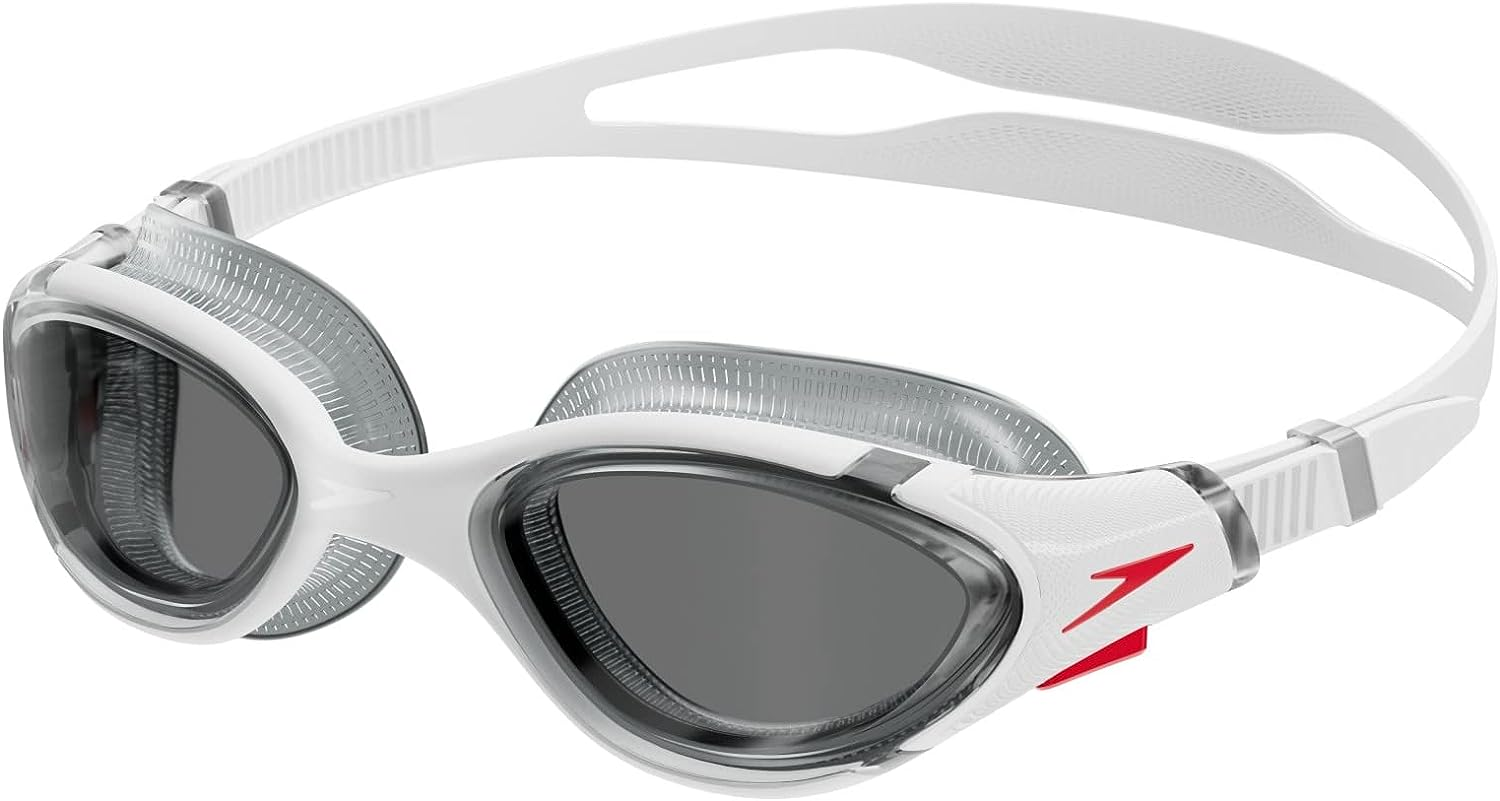Speedo Unisex Adult'S Biofuse 2.0 Swimming Goggles - Fed Red/Silver/Clear image number 5